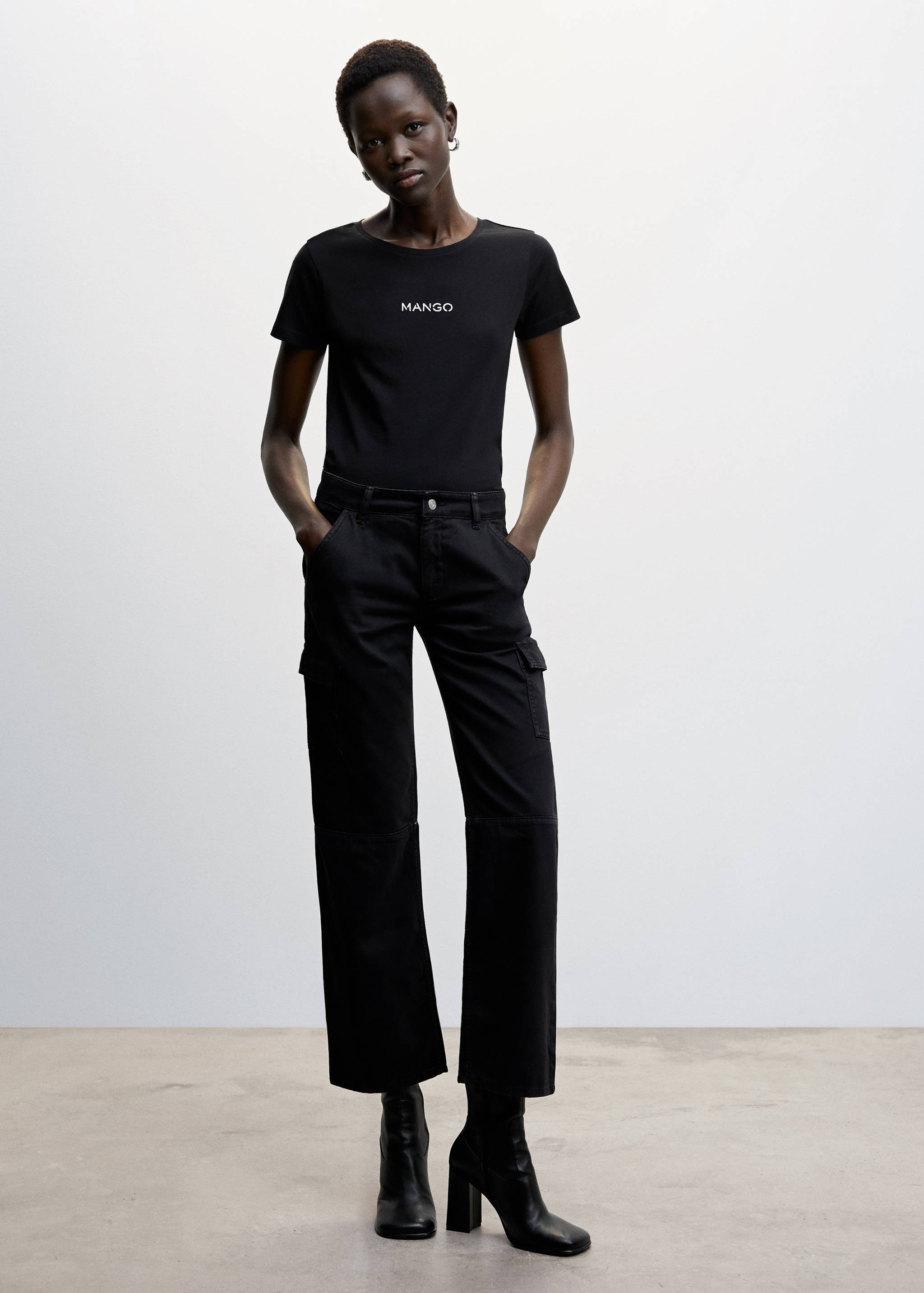 标志棉质T恤 - null