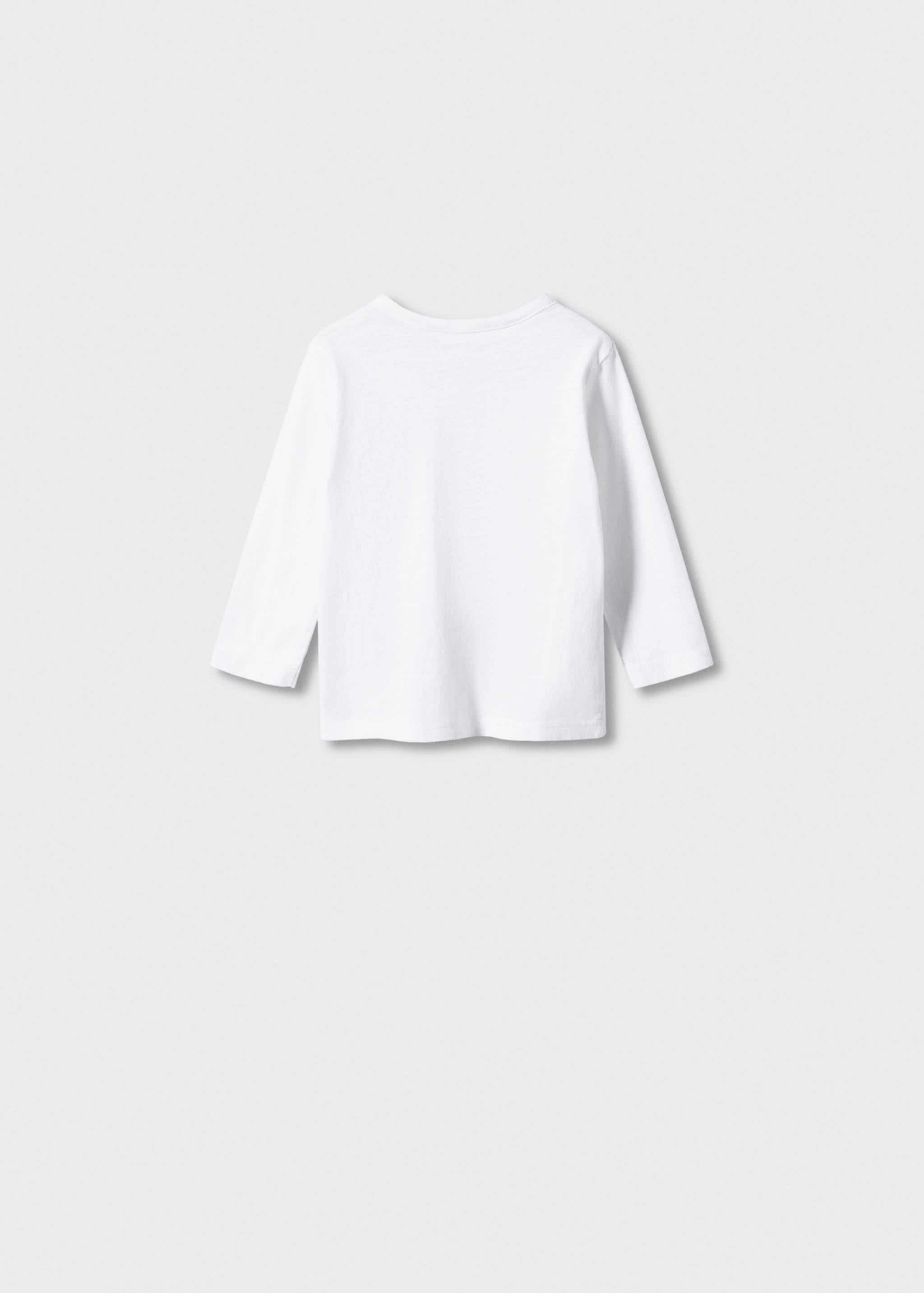 Buttoned long sleeve t-shirt - Reverse of the article