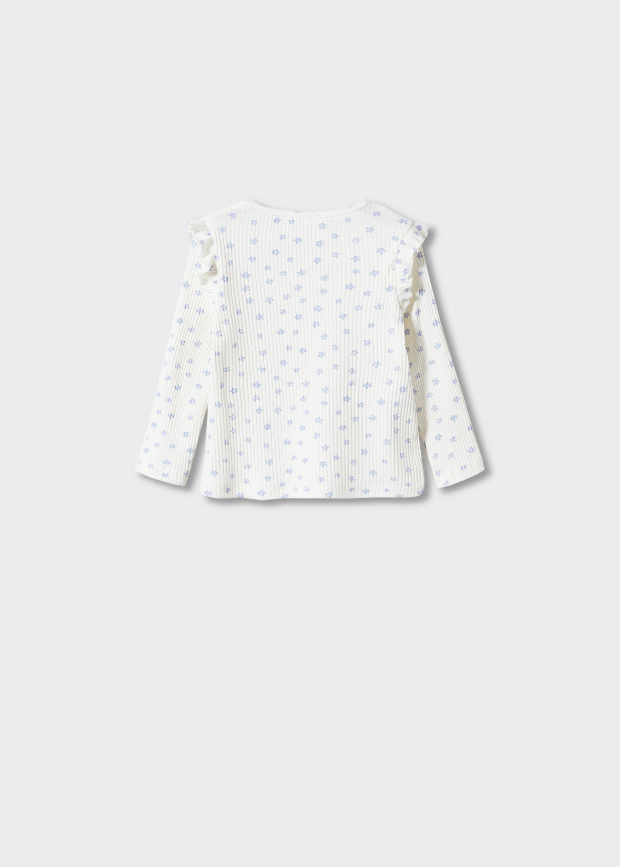 Ribbed long-sleeved t-shirt - Reverse of the article