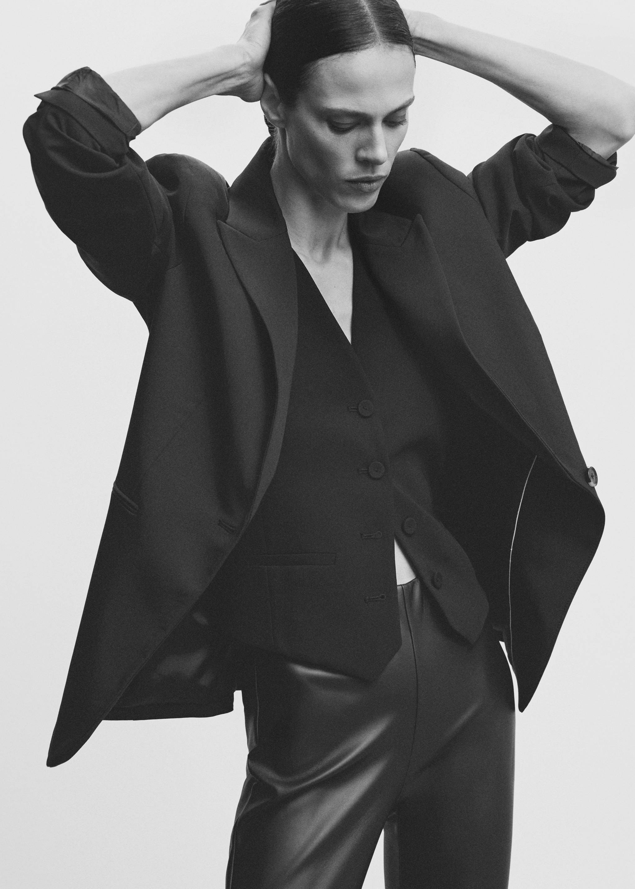 بنطلون ضيق من الجلد - تفاصيل المنتج 1