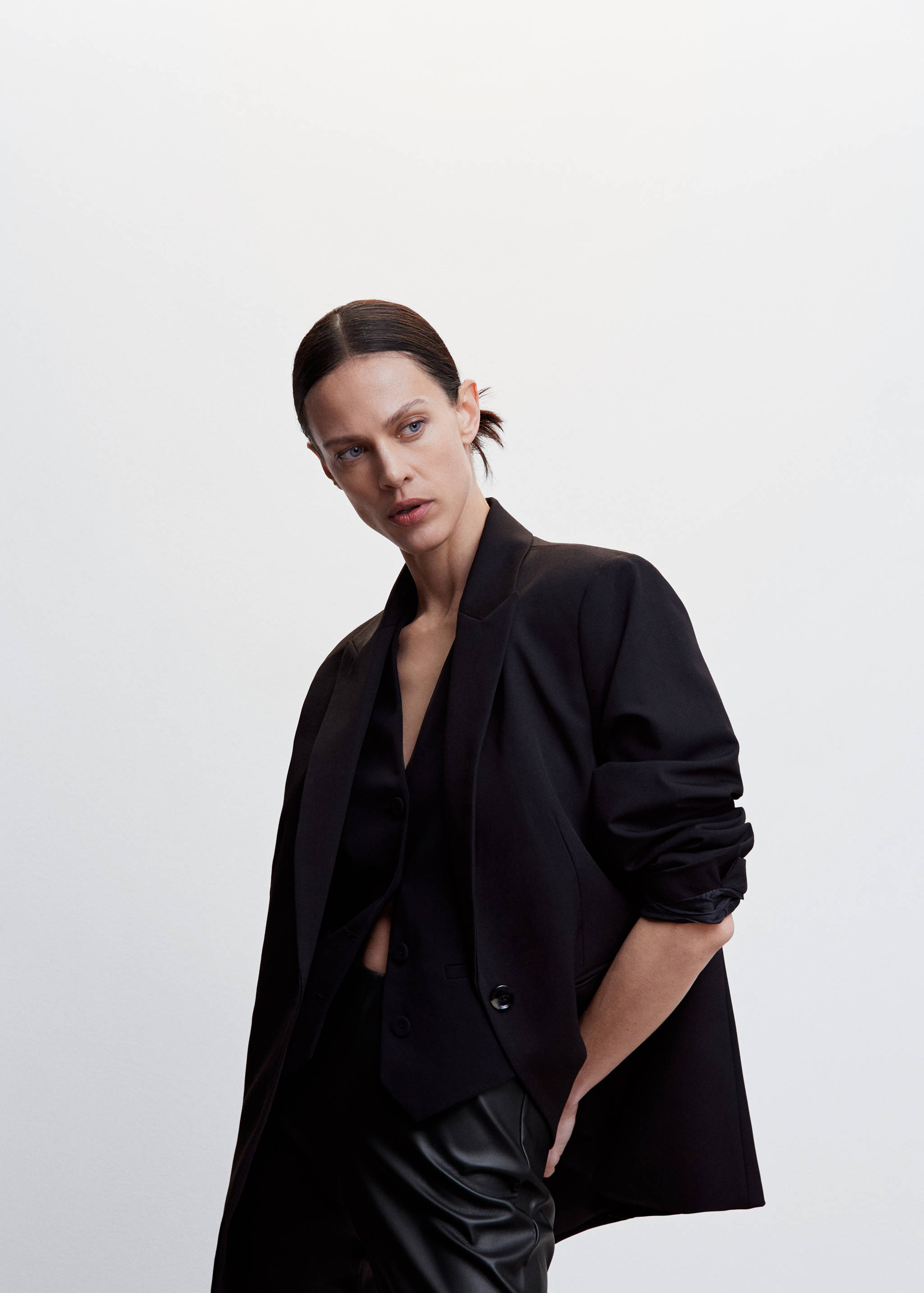 بنطلون ضيق من الجلد - تفاصيل المنتج 4