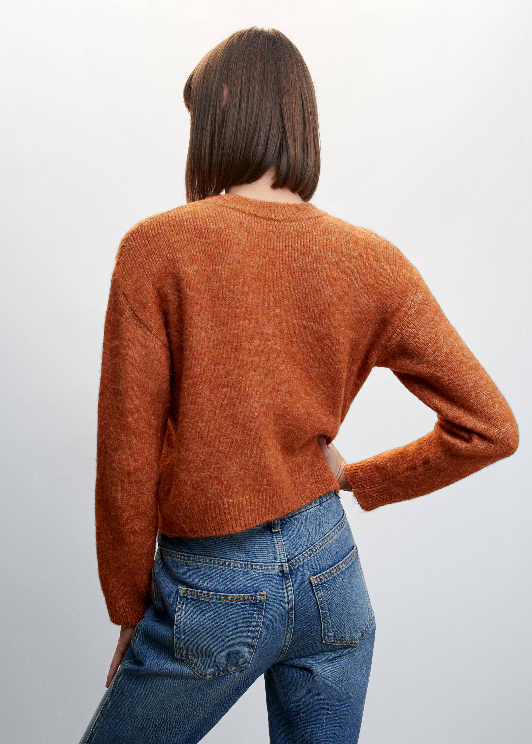 网眼细节毛衣 - null