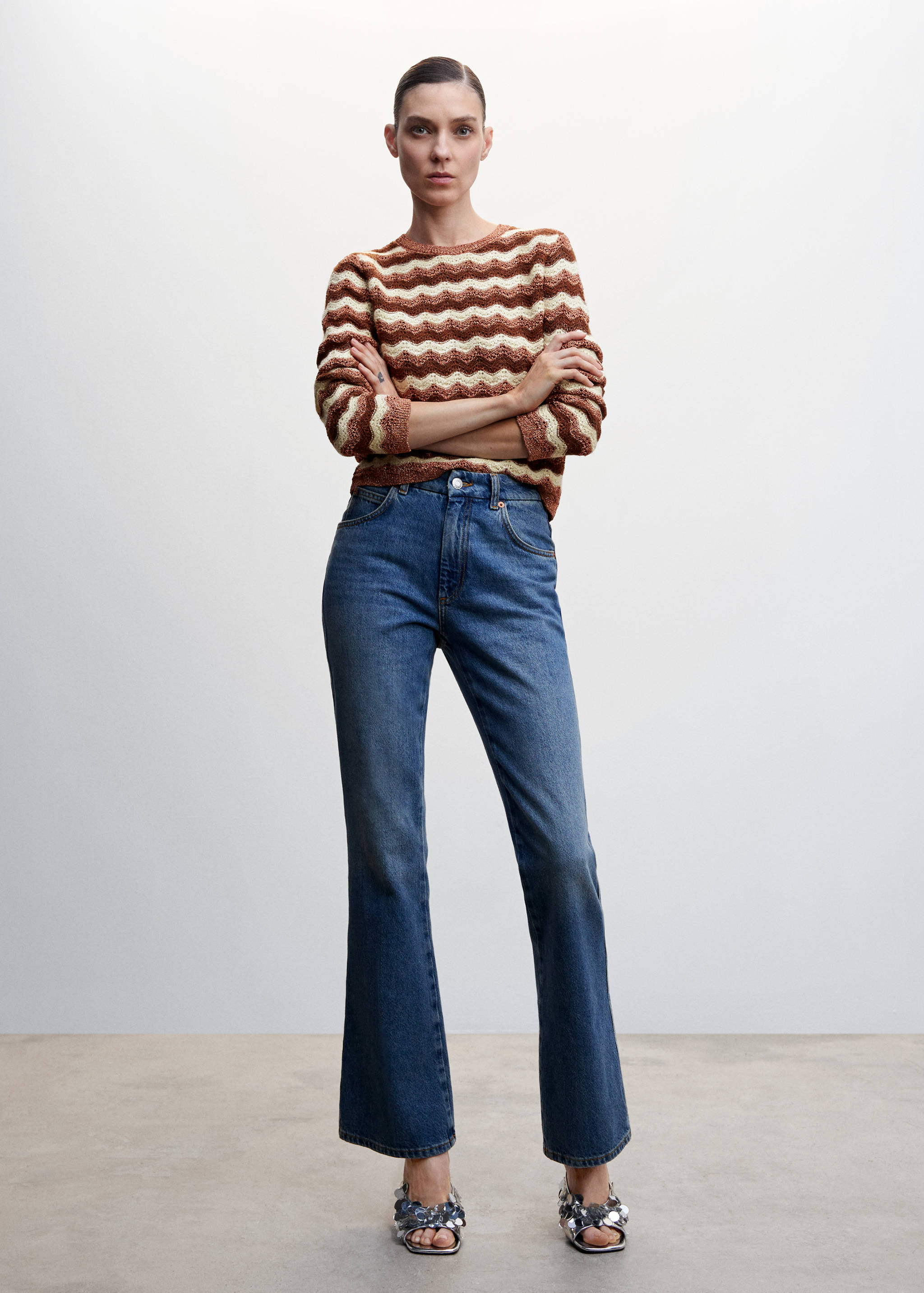 Jacquard knitted sweater - General plane