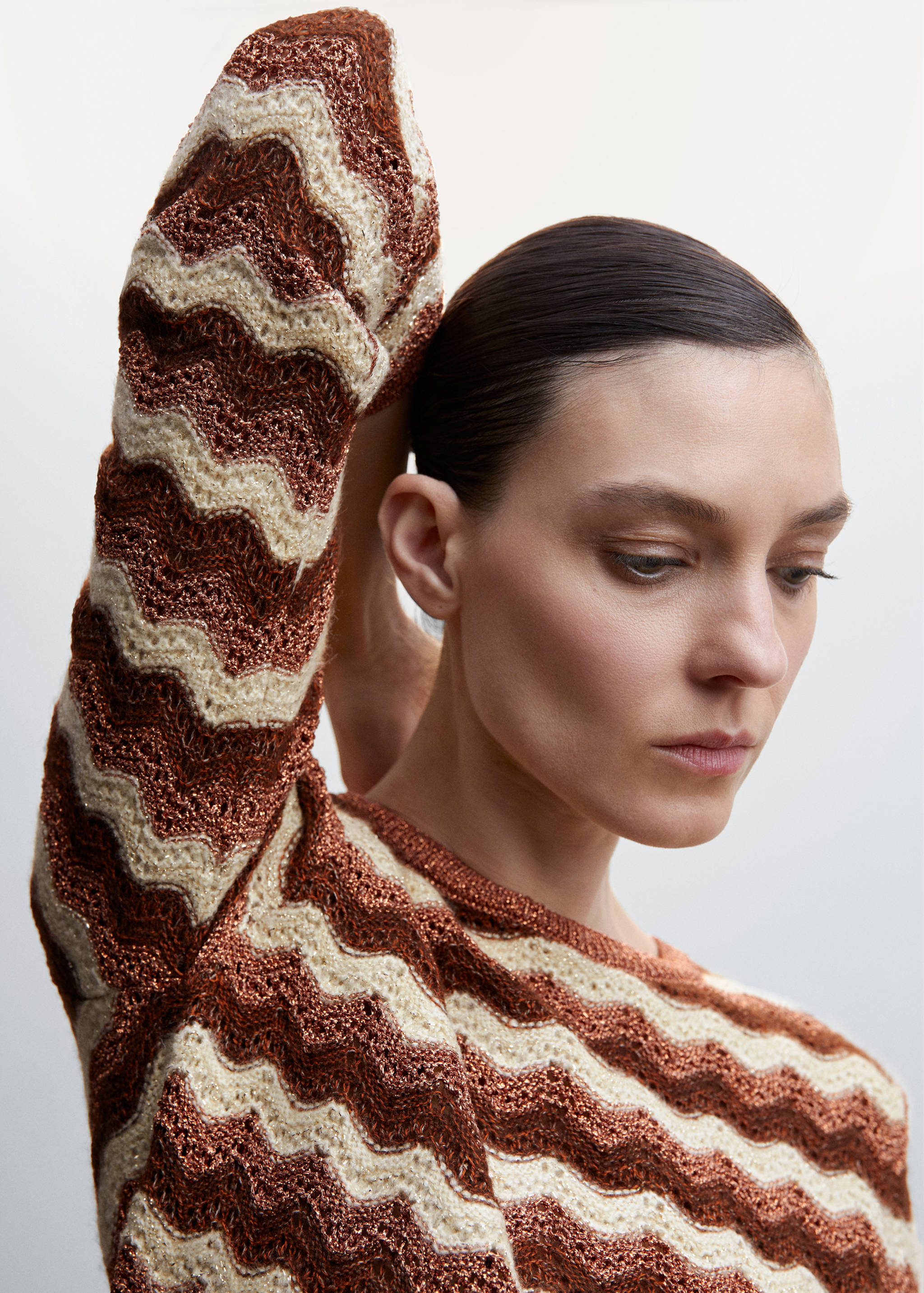 Jacquard knitted sweater - Details of the article 1