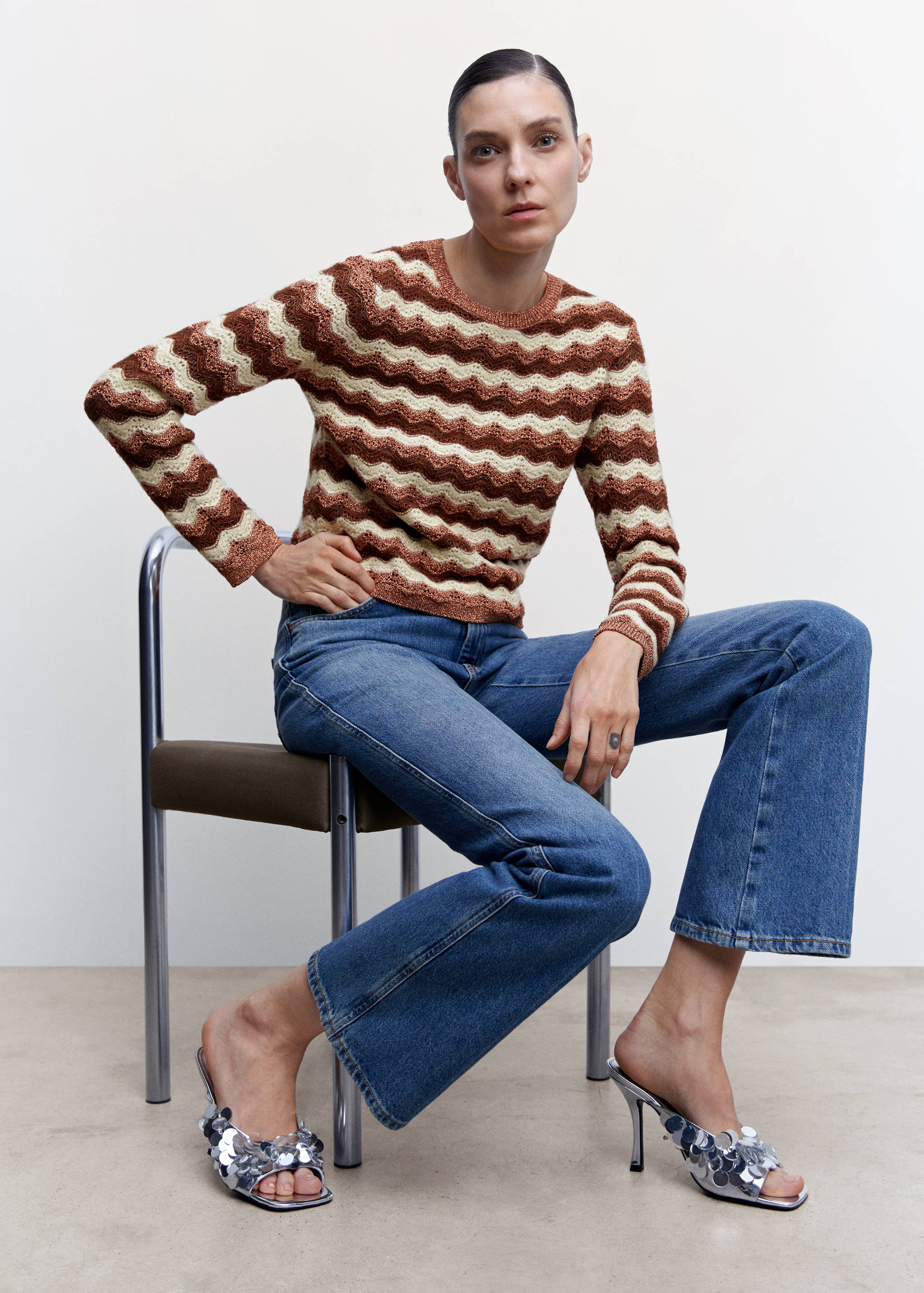 Jacquard knitted sweater - Details of the article 2