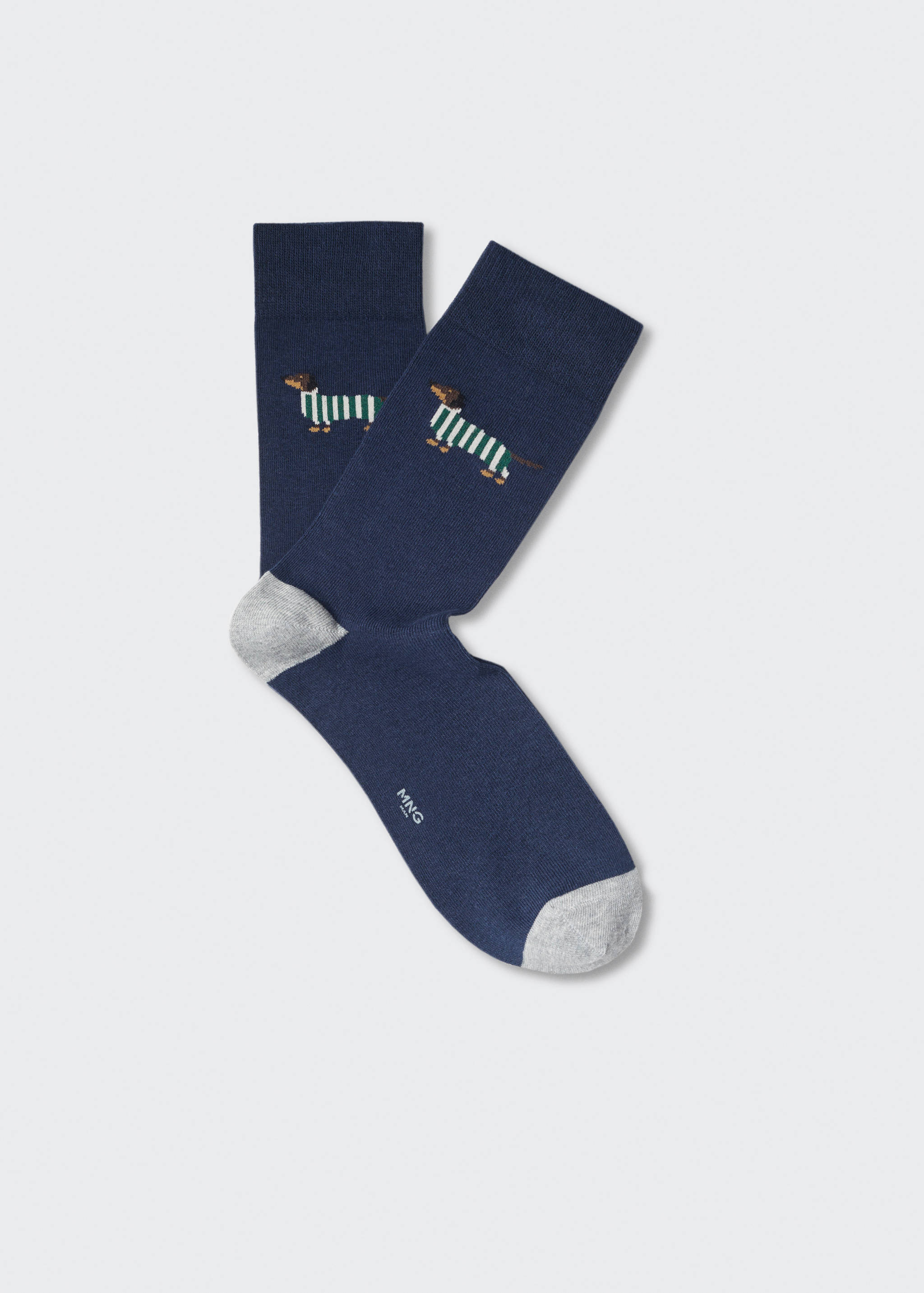 Chaussettes coton imprimé animal - Article sans modèle