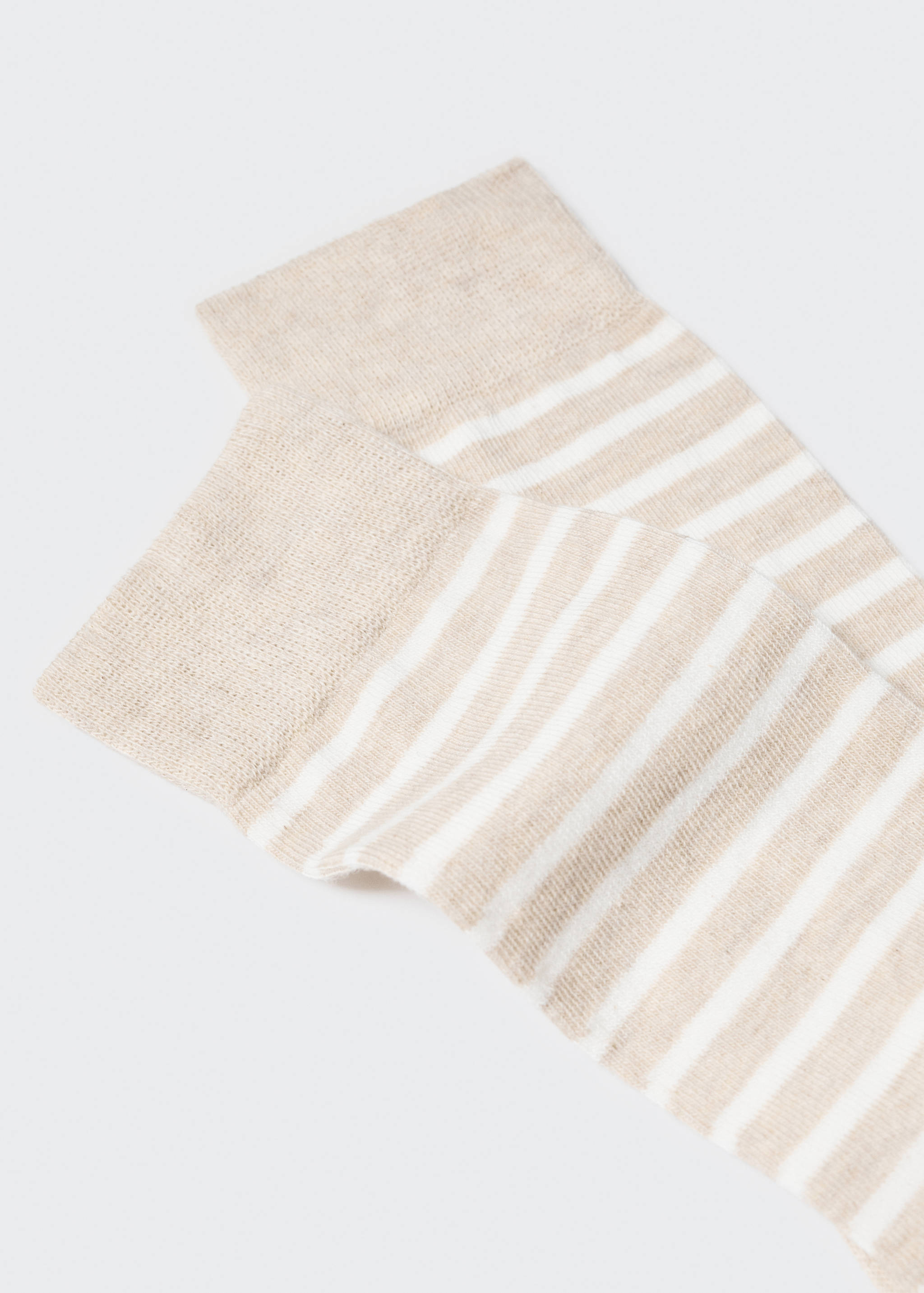Носки из хлопка в полоску - Деталь изделия 8