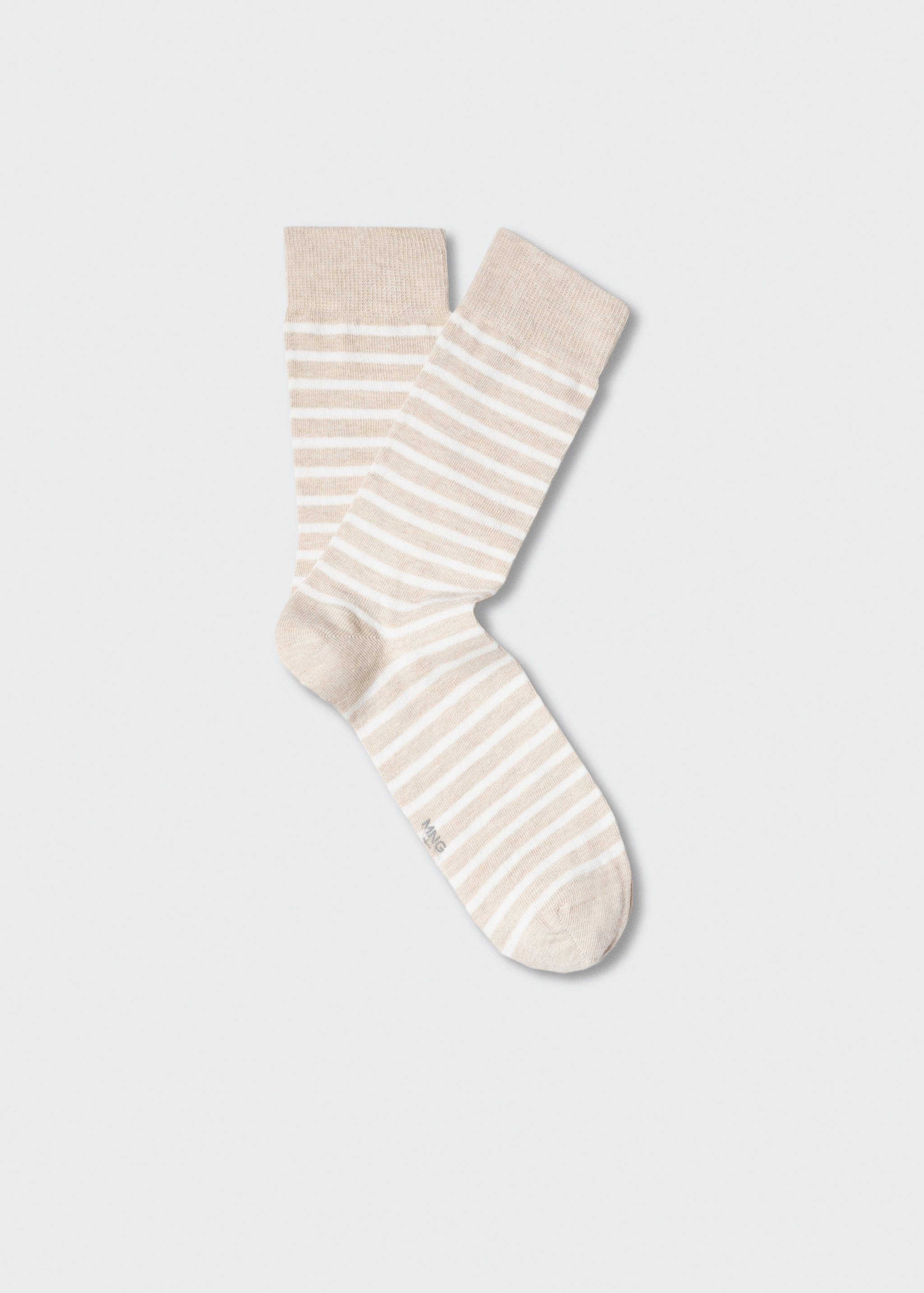 Носки из хлопка в полоску - Изделие без модели