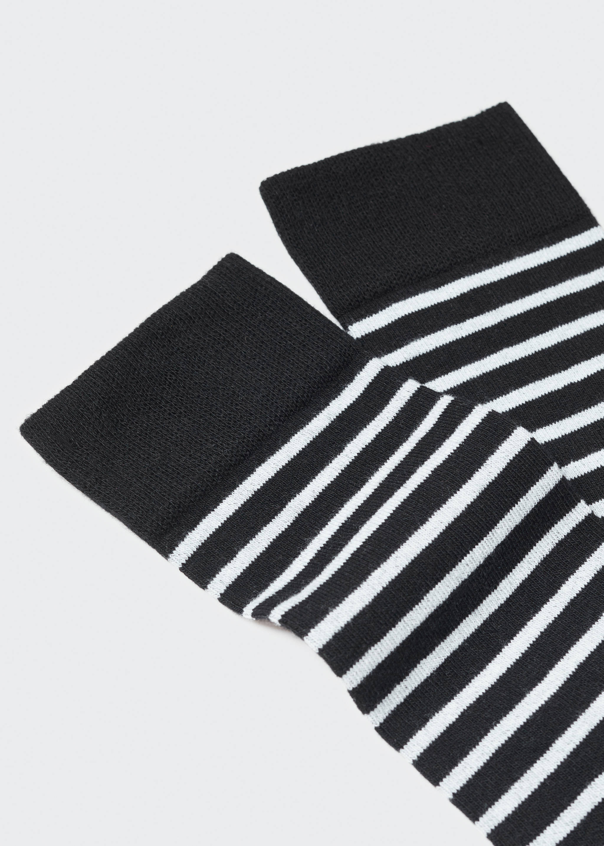 Носки из хлопка в полоску - Деталь изделия 8
