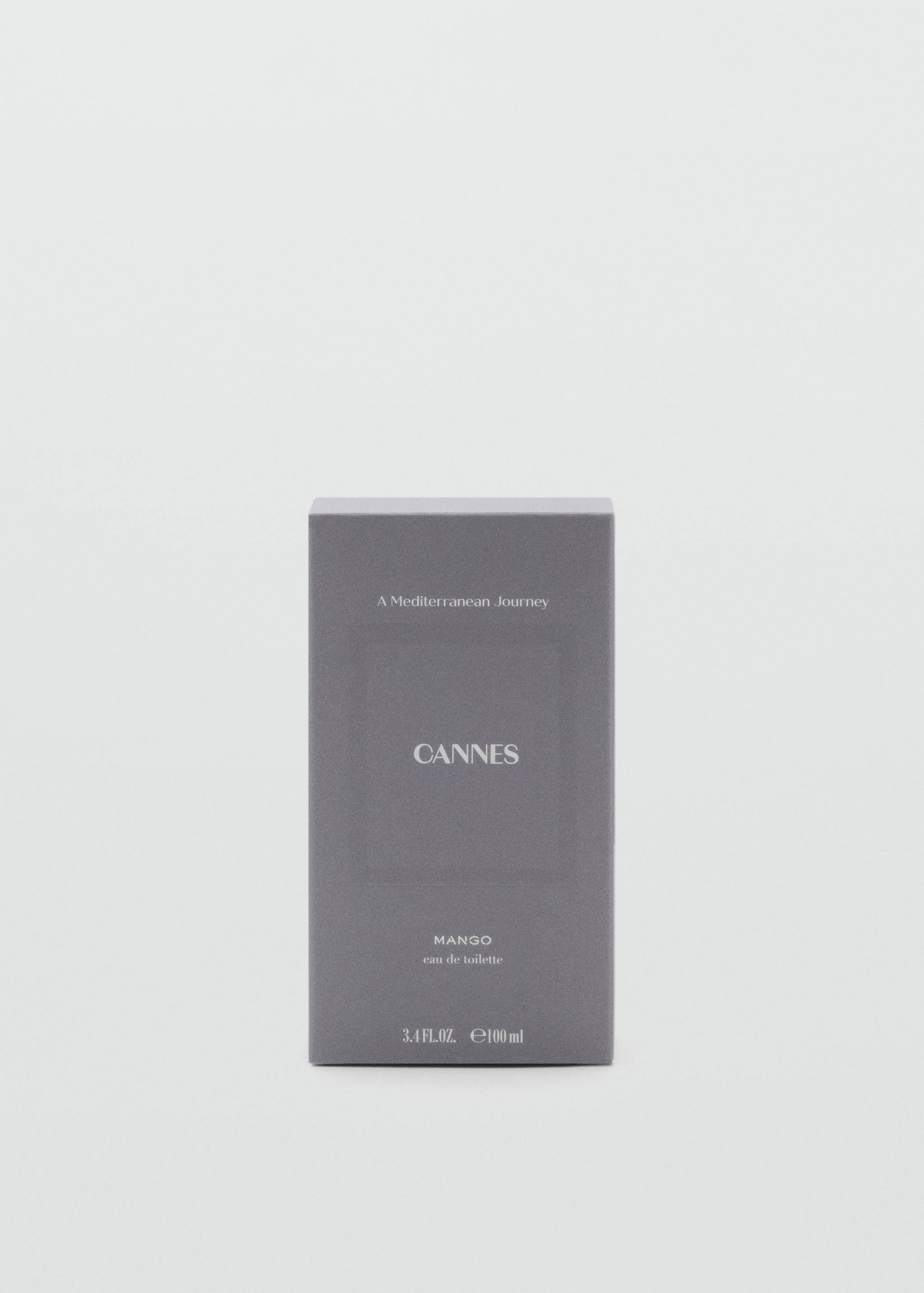 Grey Cannes eau de toilette perfume box with white text.