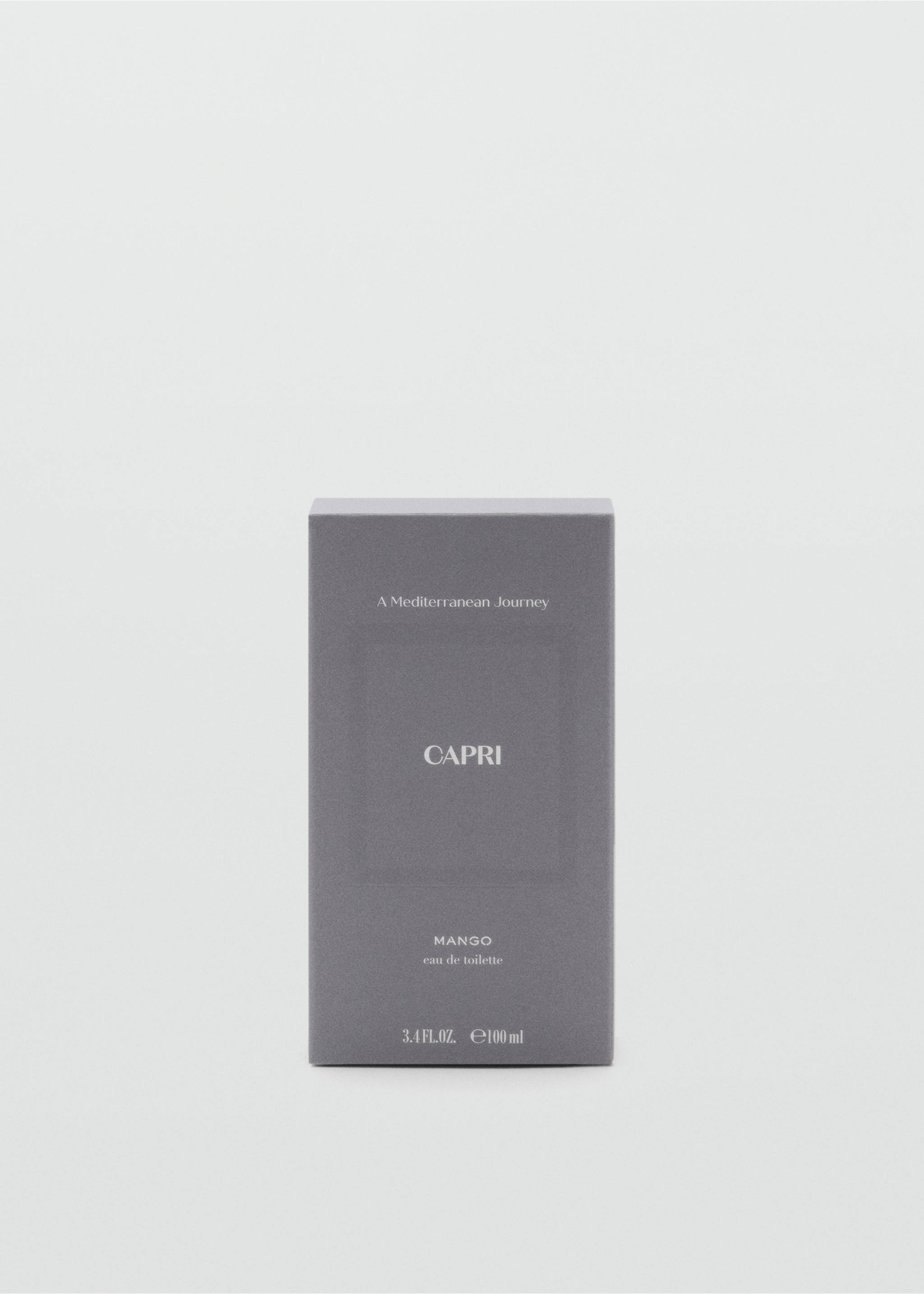Grey Capri eau de toilette perfume box with white text., Mink Grey. Ref: 47001440-00.