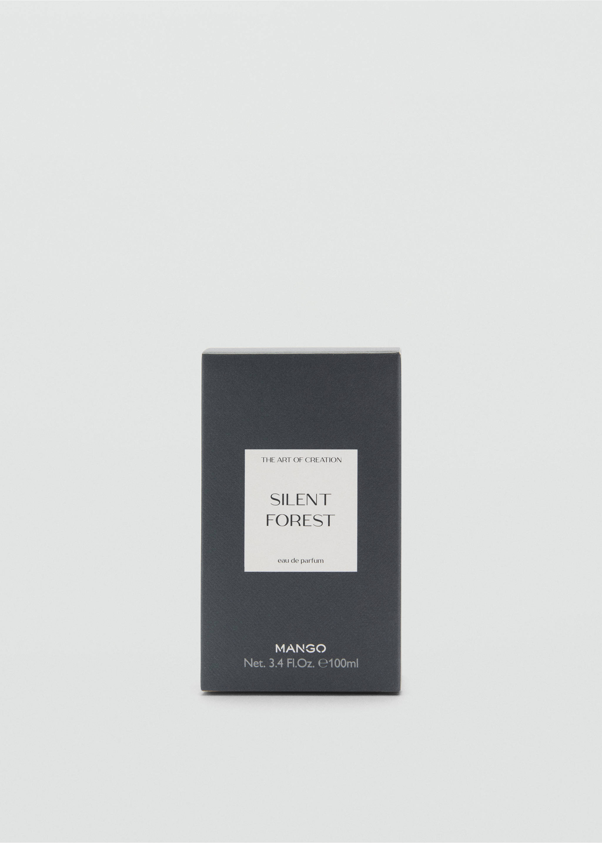 Dark grey Silent Forest eau de parfum box by Mango., Mink Grey. Ref: 47001446-00.