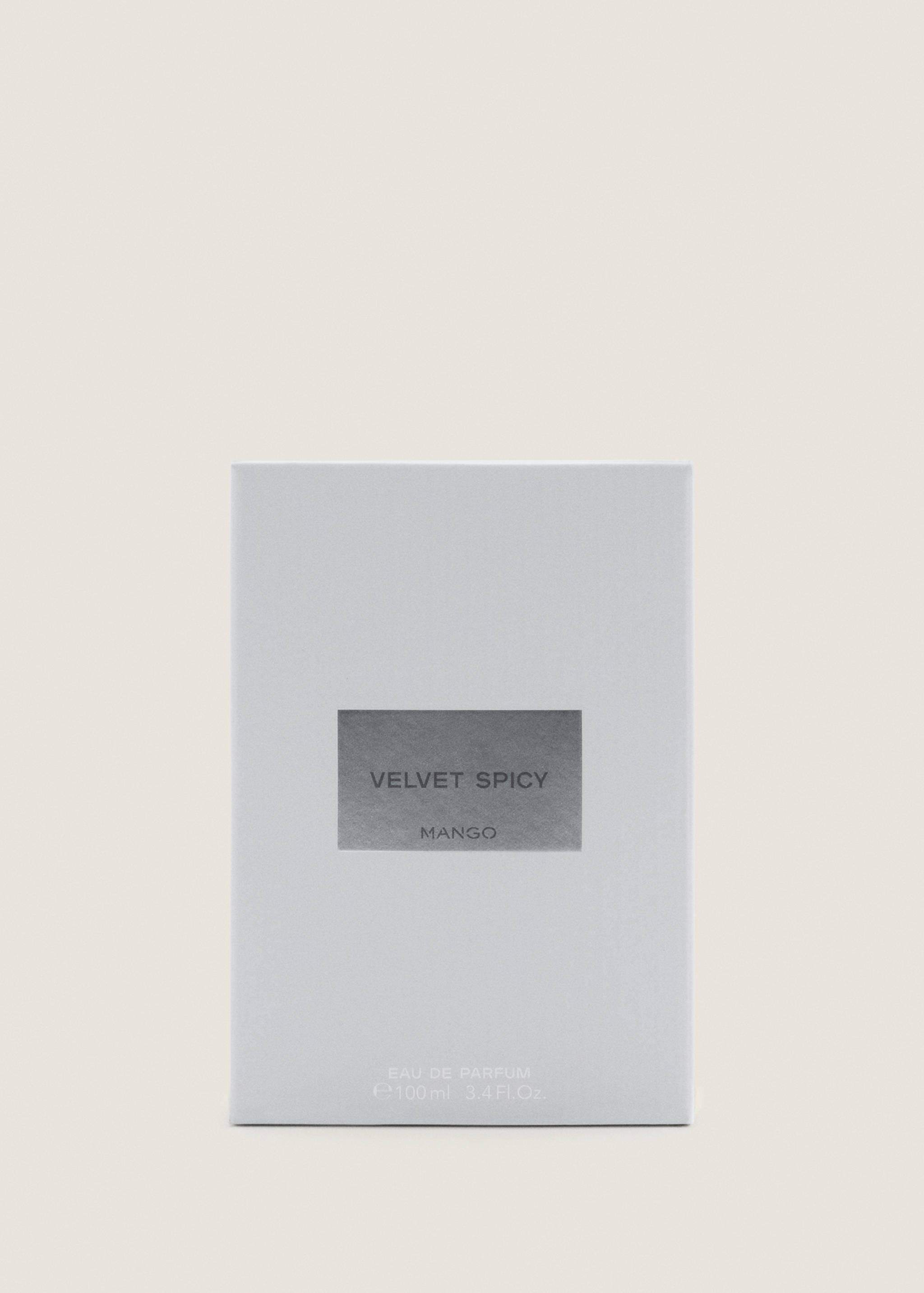 Velvet Spicy eau de parfum 100ml box detail.