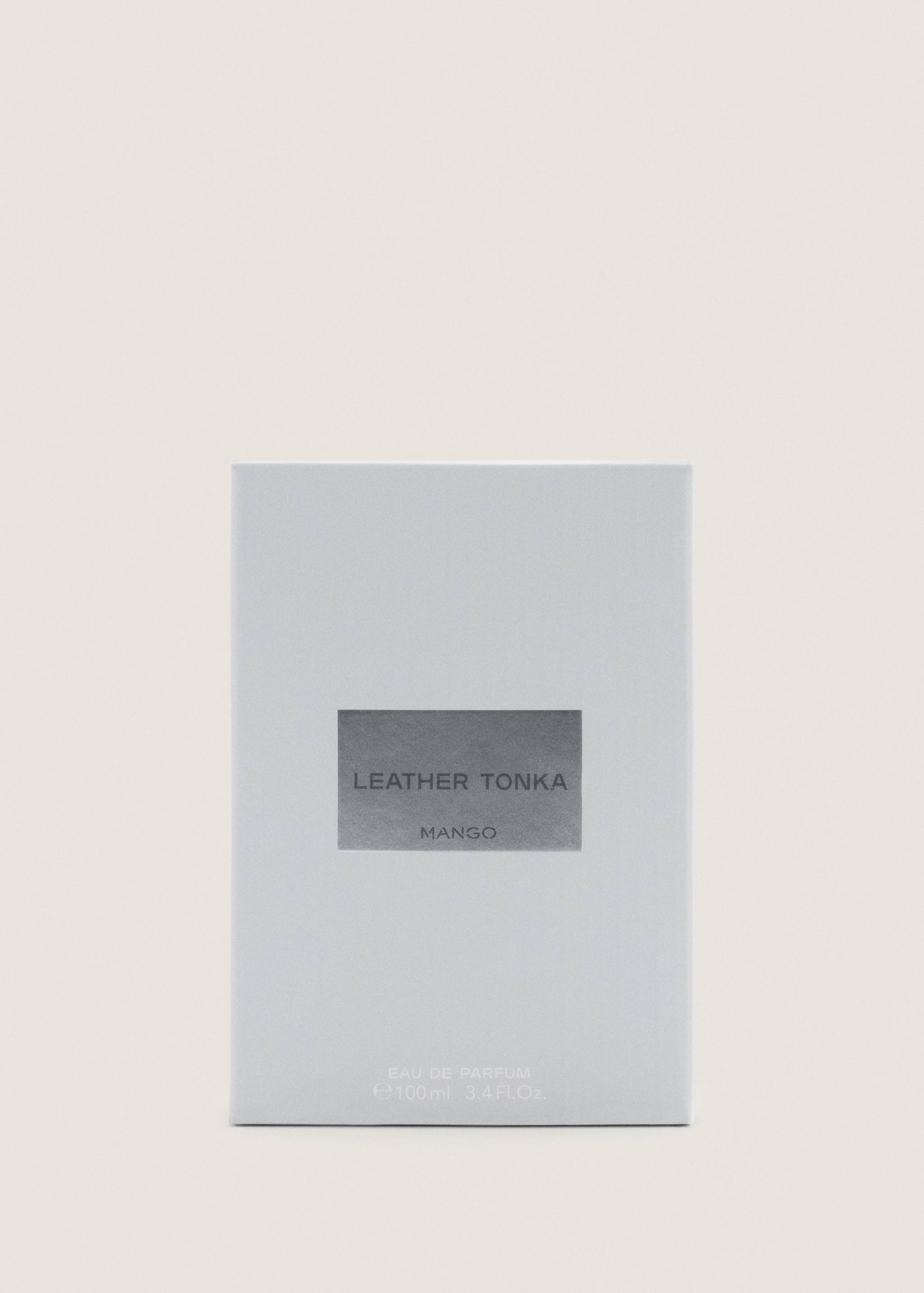 Leather Tonka eau de parfum box detail.