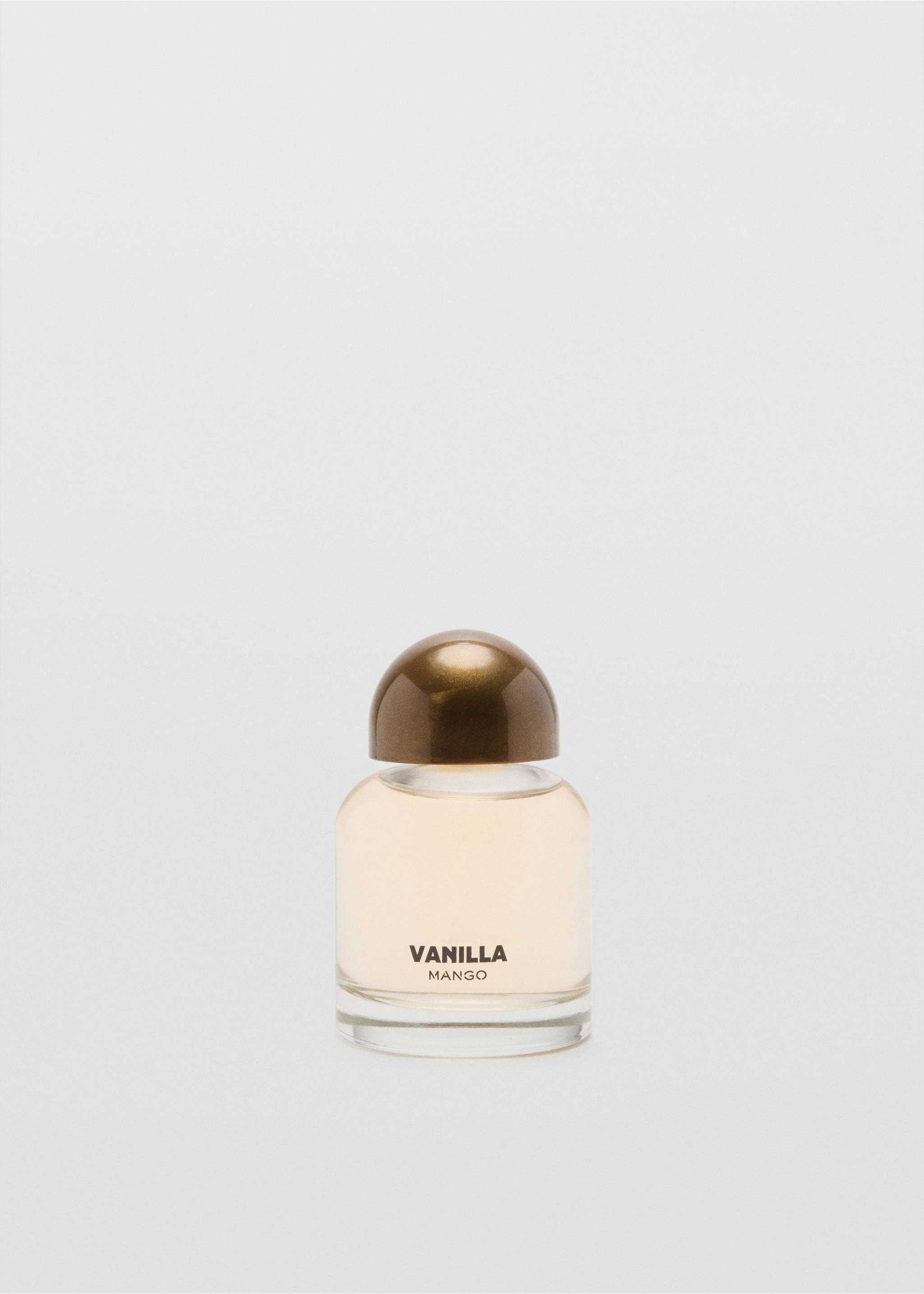Vanilla Mango perfume in a glass bottle with a metallic cap., Mink Grey. Ref: 47001455-00.