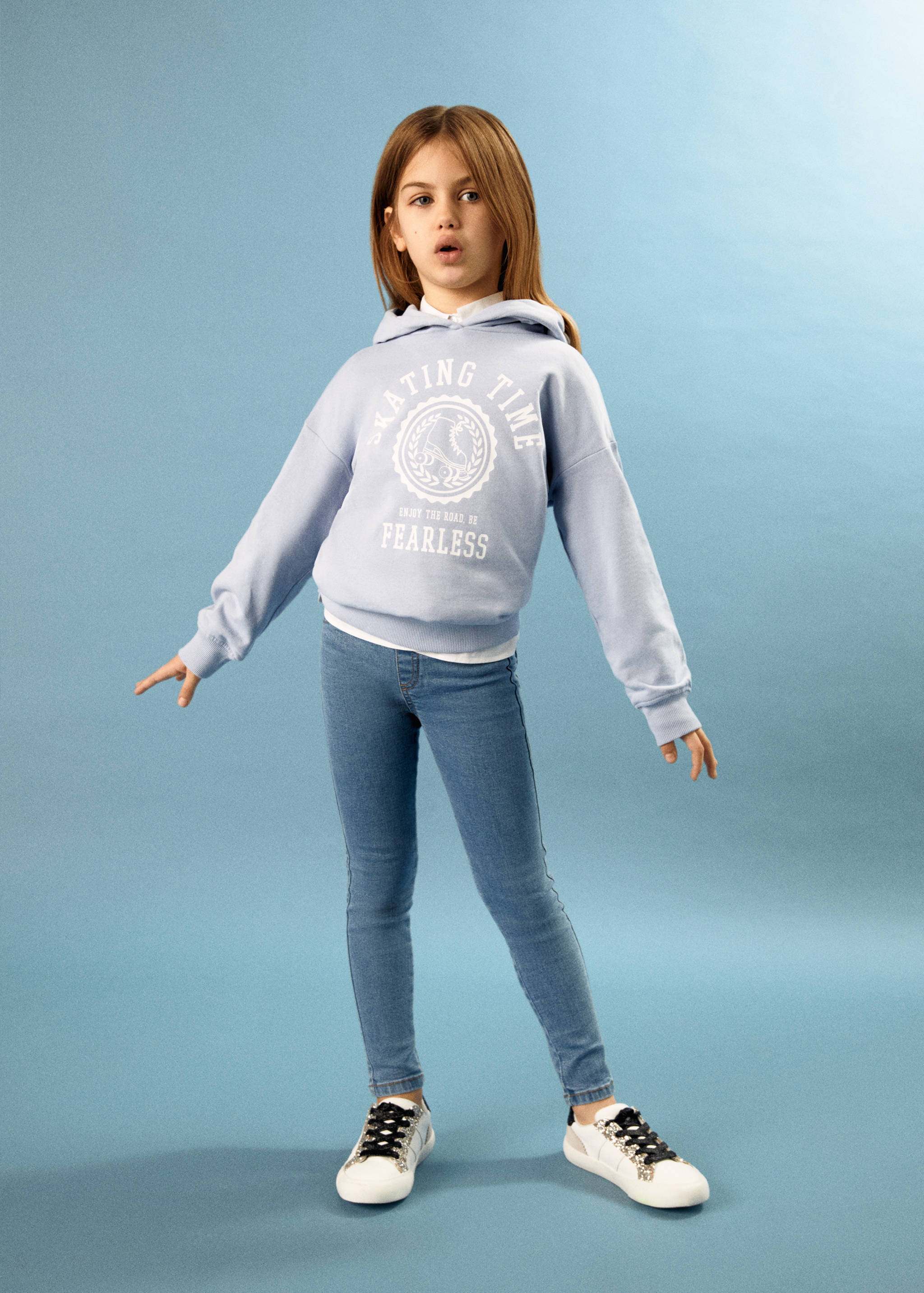 Elastic high-waist jeggings - Details of the article 4