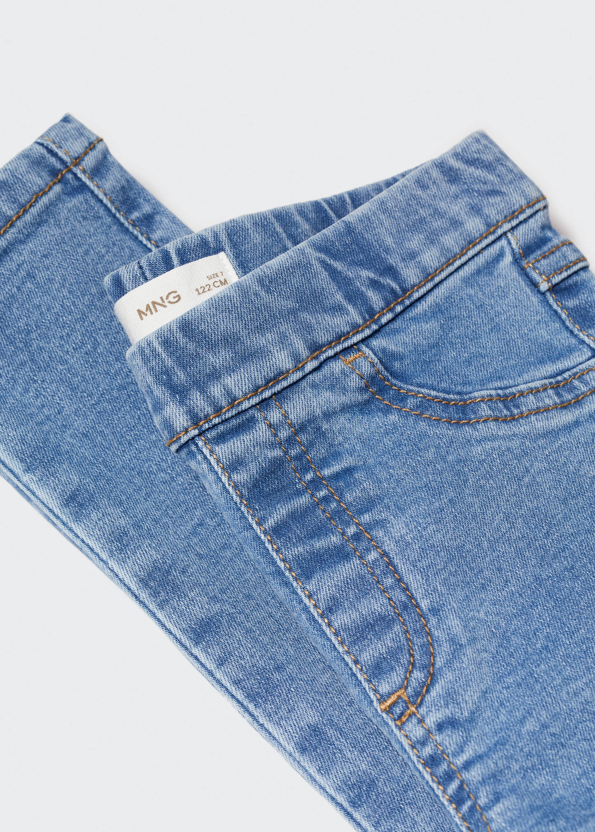 Elastic high-waist jeggings - Details of the article 8