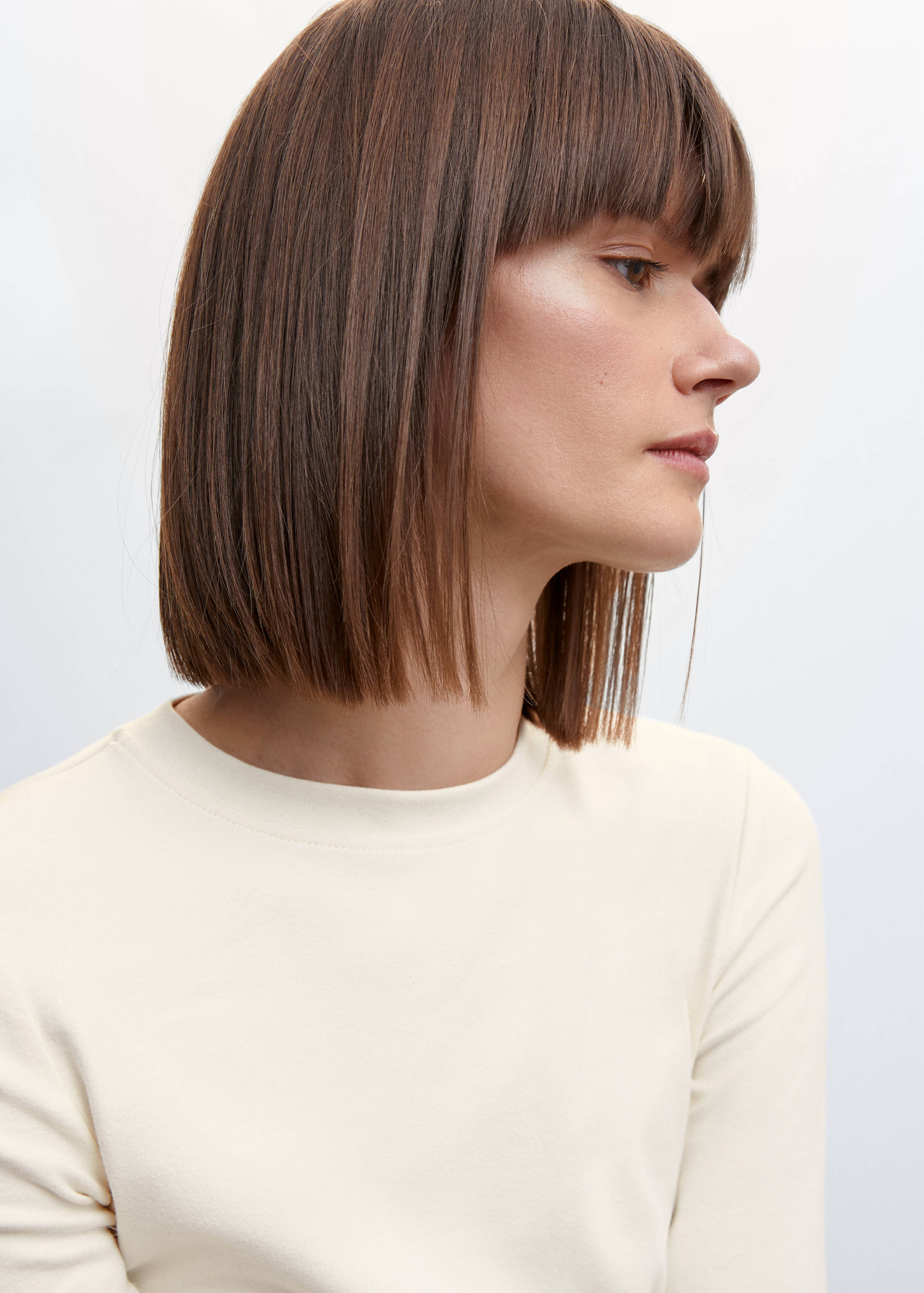 Rounded neck cotton t-shirt - Details of the article 1