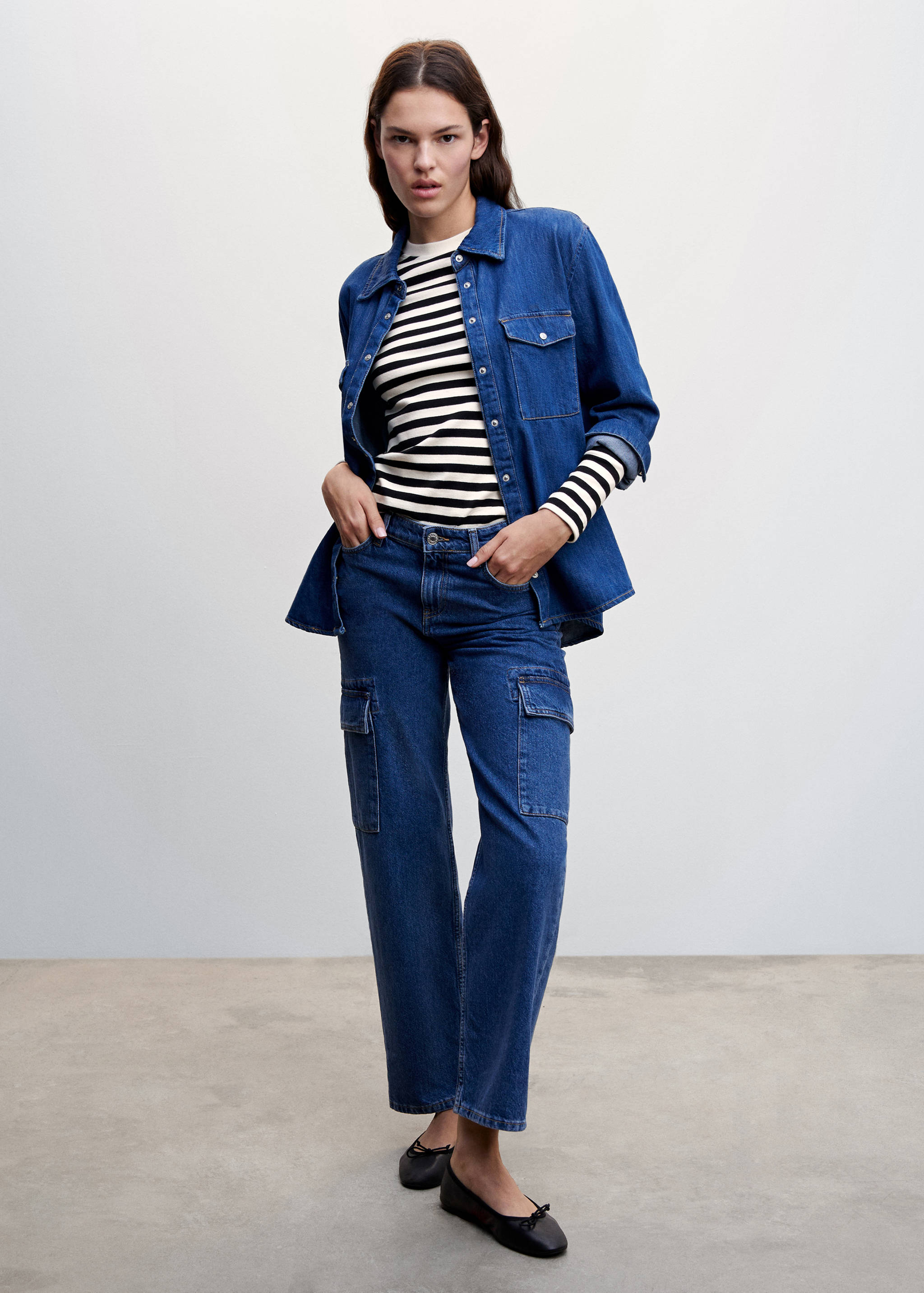 Rounded neck cotton t-shirt - General plane