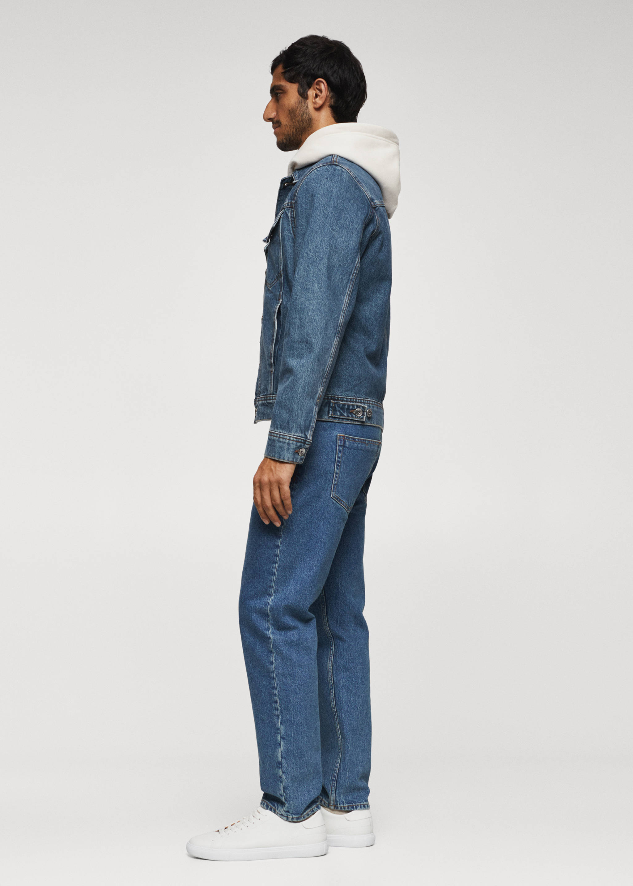 Blouson en jean délavé vintage - Détail de l'article 6