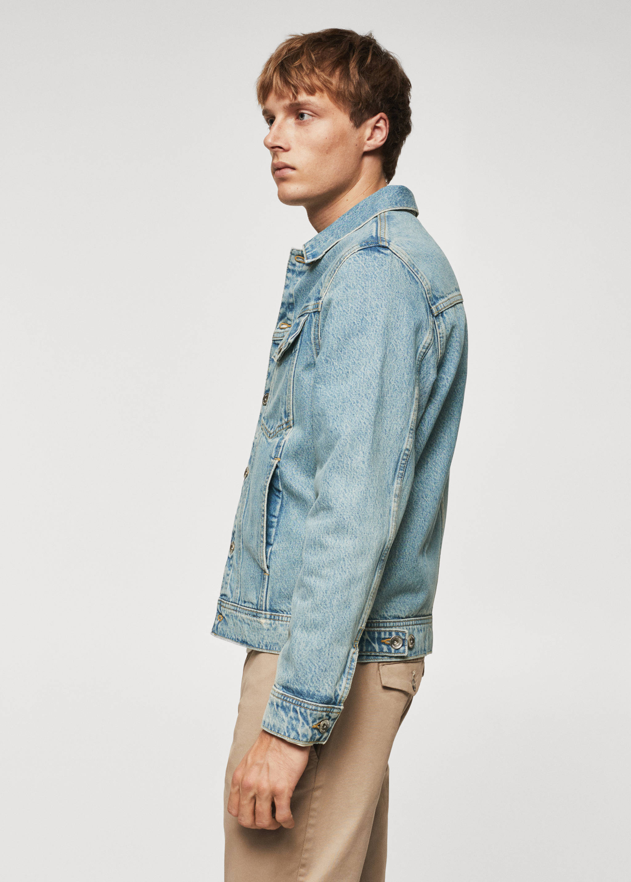 Blouson en jean délavé vintage - Détail de l'article 6