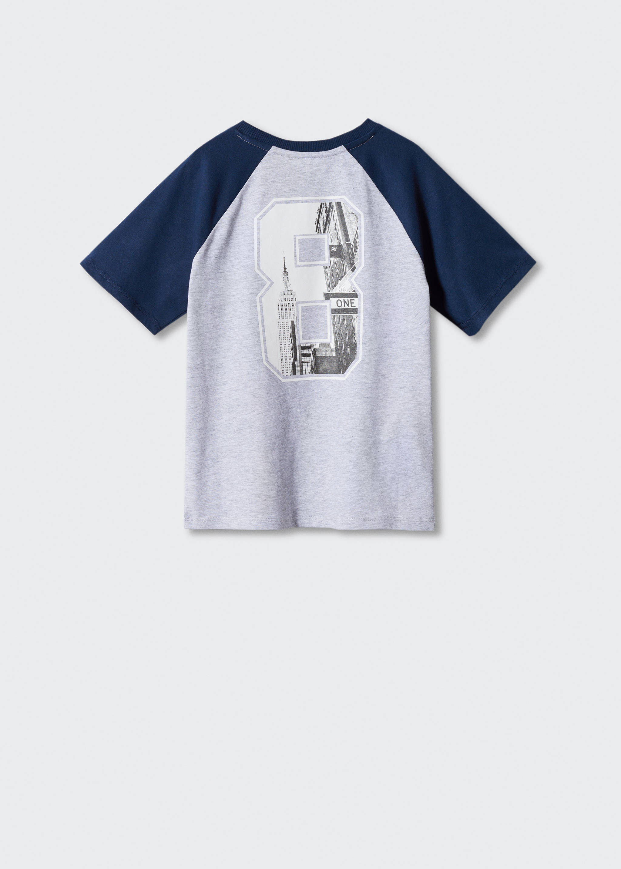 Футболка с рукавами-реглан - Обратная сторона изделия