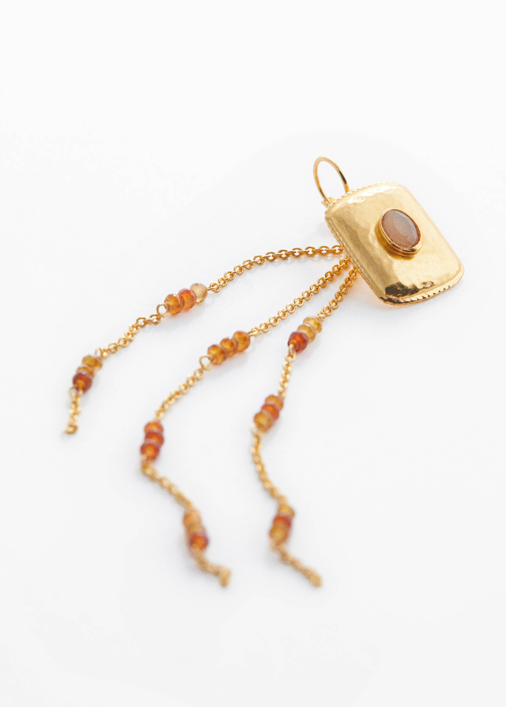 Beaded drop earrings - Medium plane