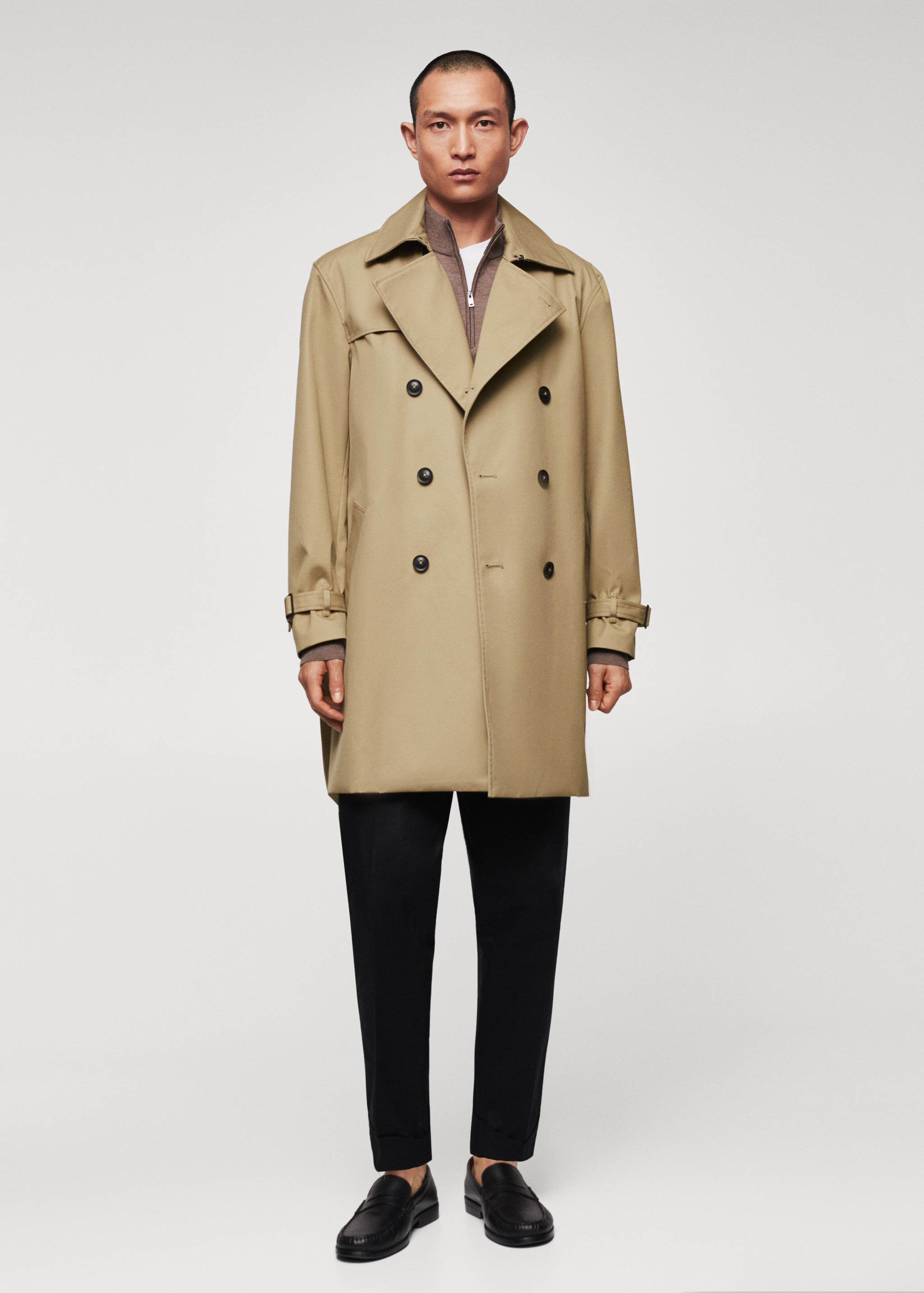 Classic water-repellent trench coat - General plane