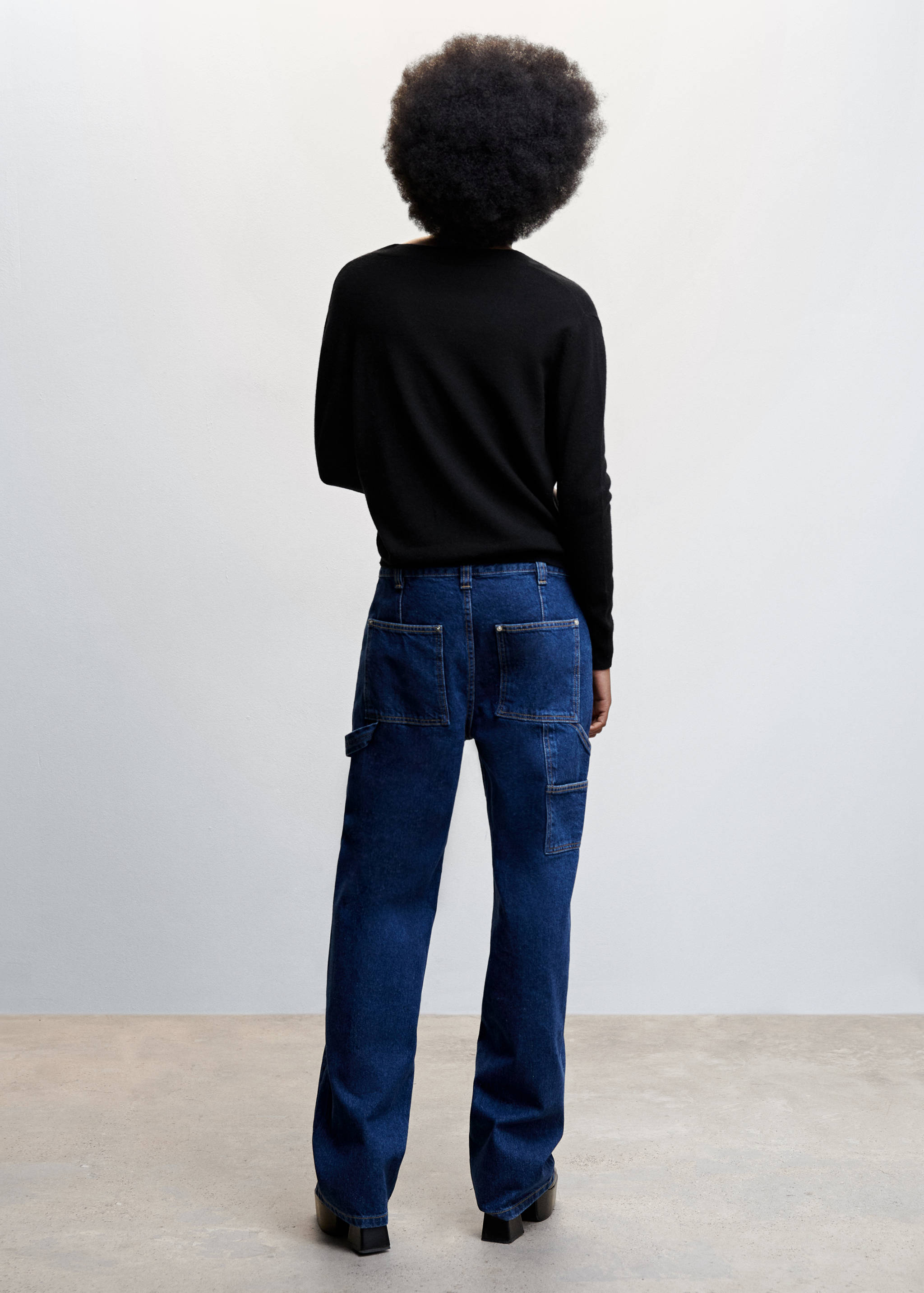 Пуловер 100% шерсть - Обратная сторона изделия