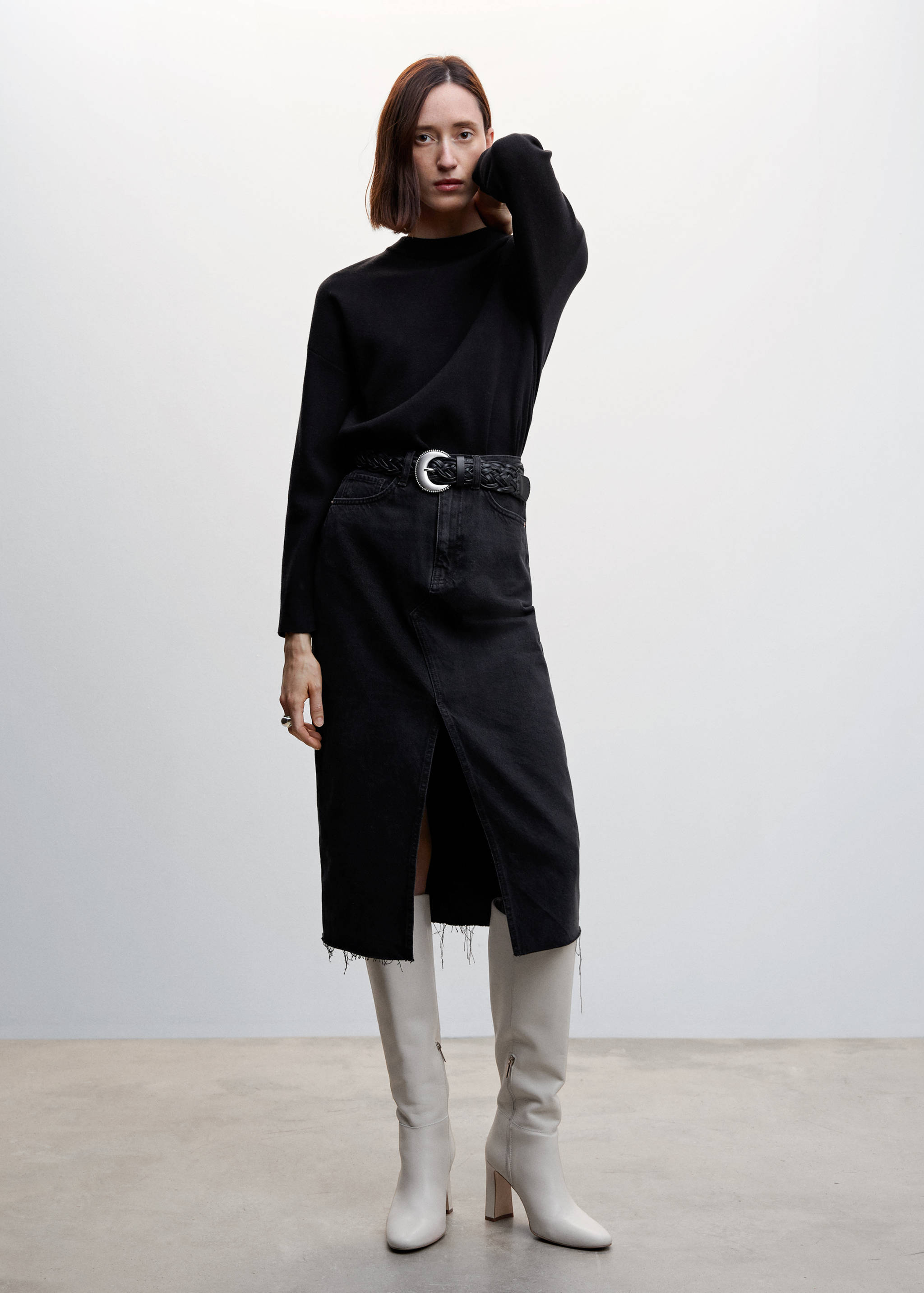 Pull-over maille col rond - Plan général