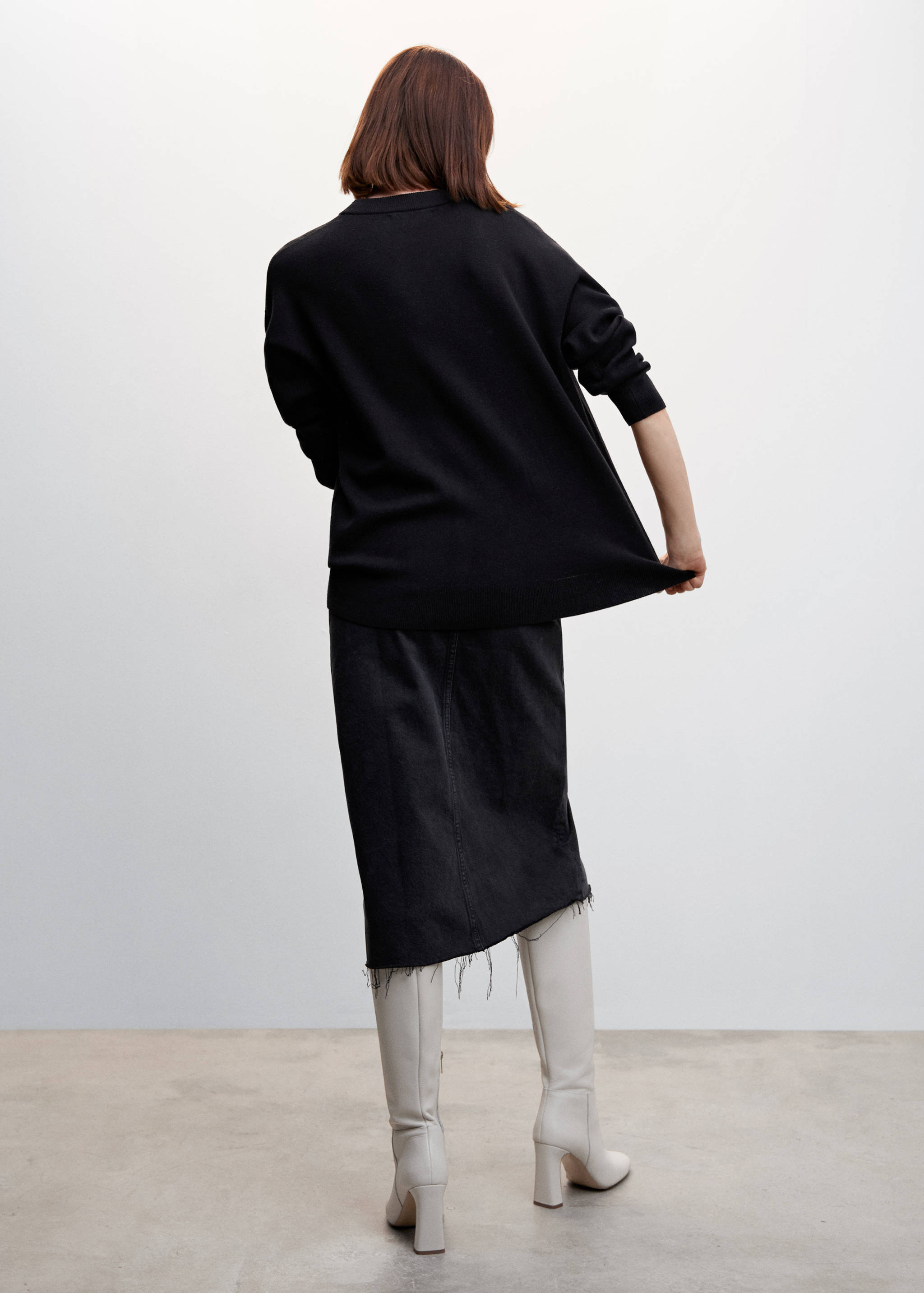 Pull-over maille col rond - Verso de l’article