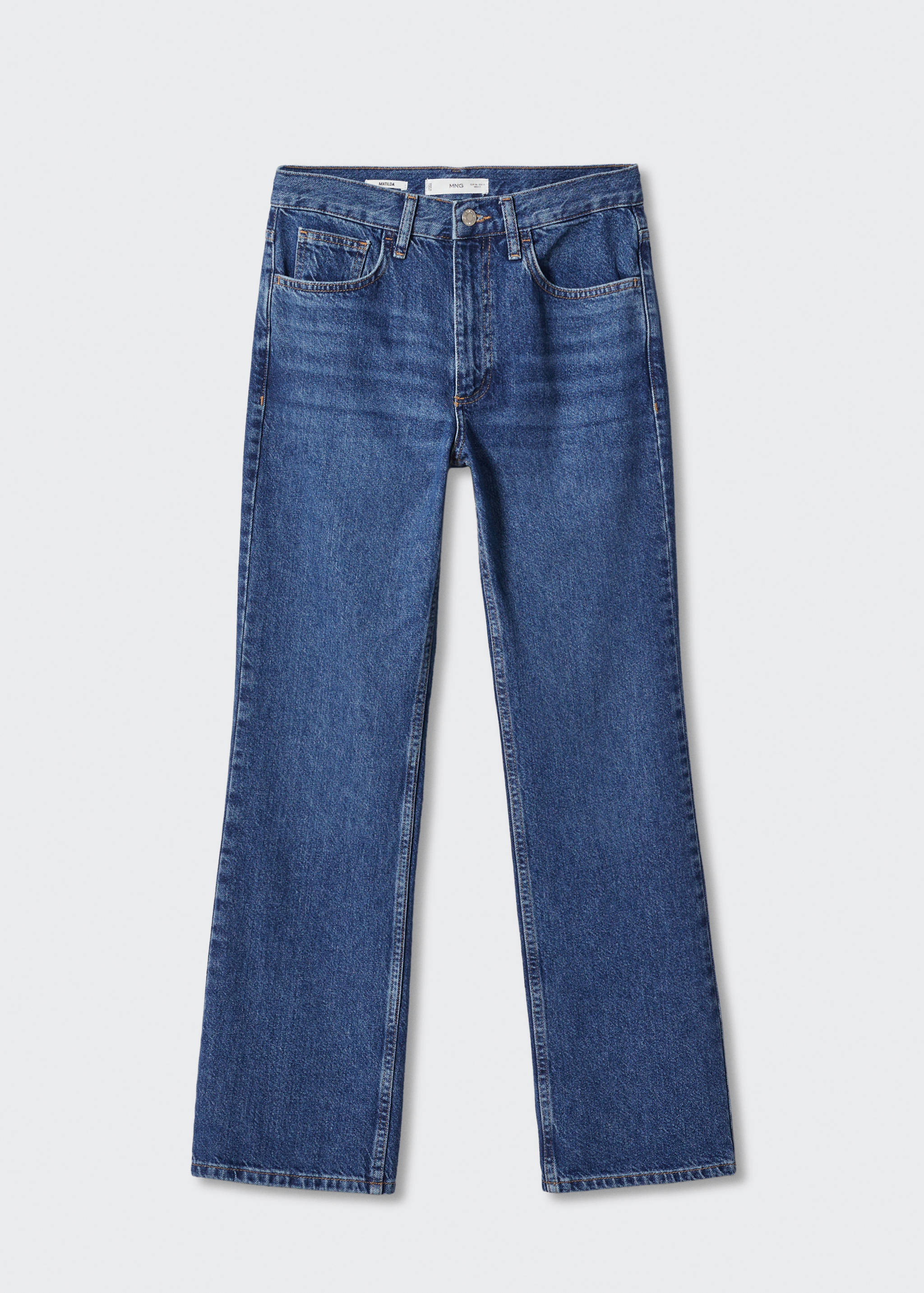 Mid-rise straight jeans - Article without model