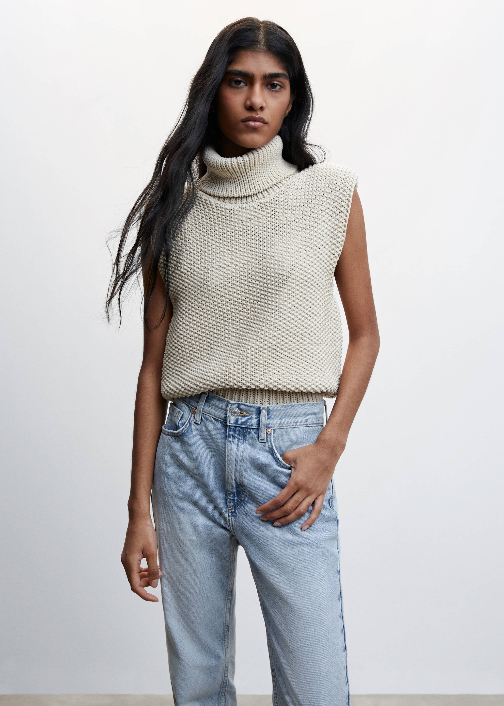 Jeans rectos tiro medio - Detalle del artículo 1