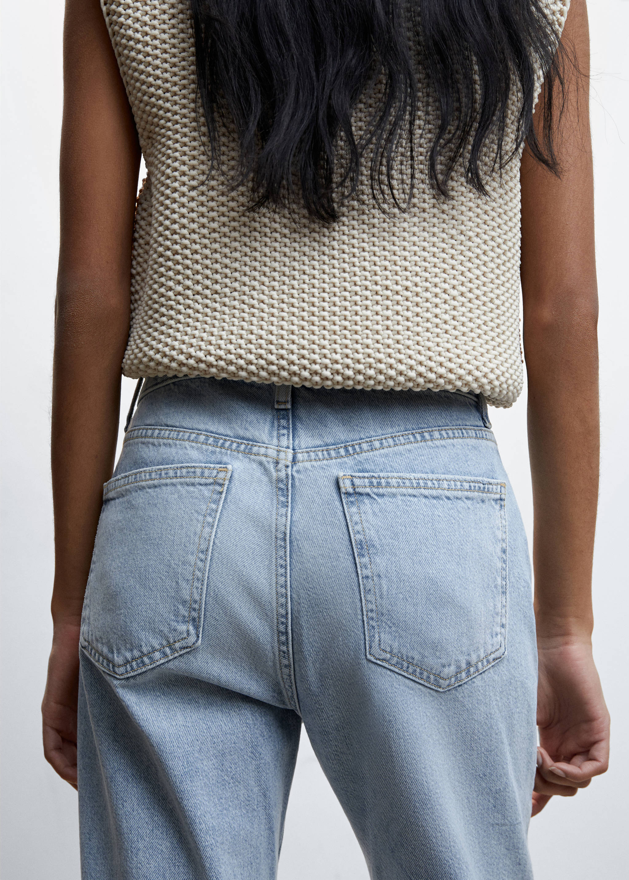 Jeans rectos tiro medio - Detalle del artículo 6