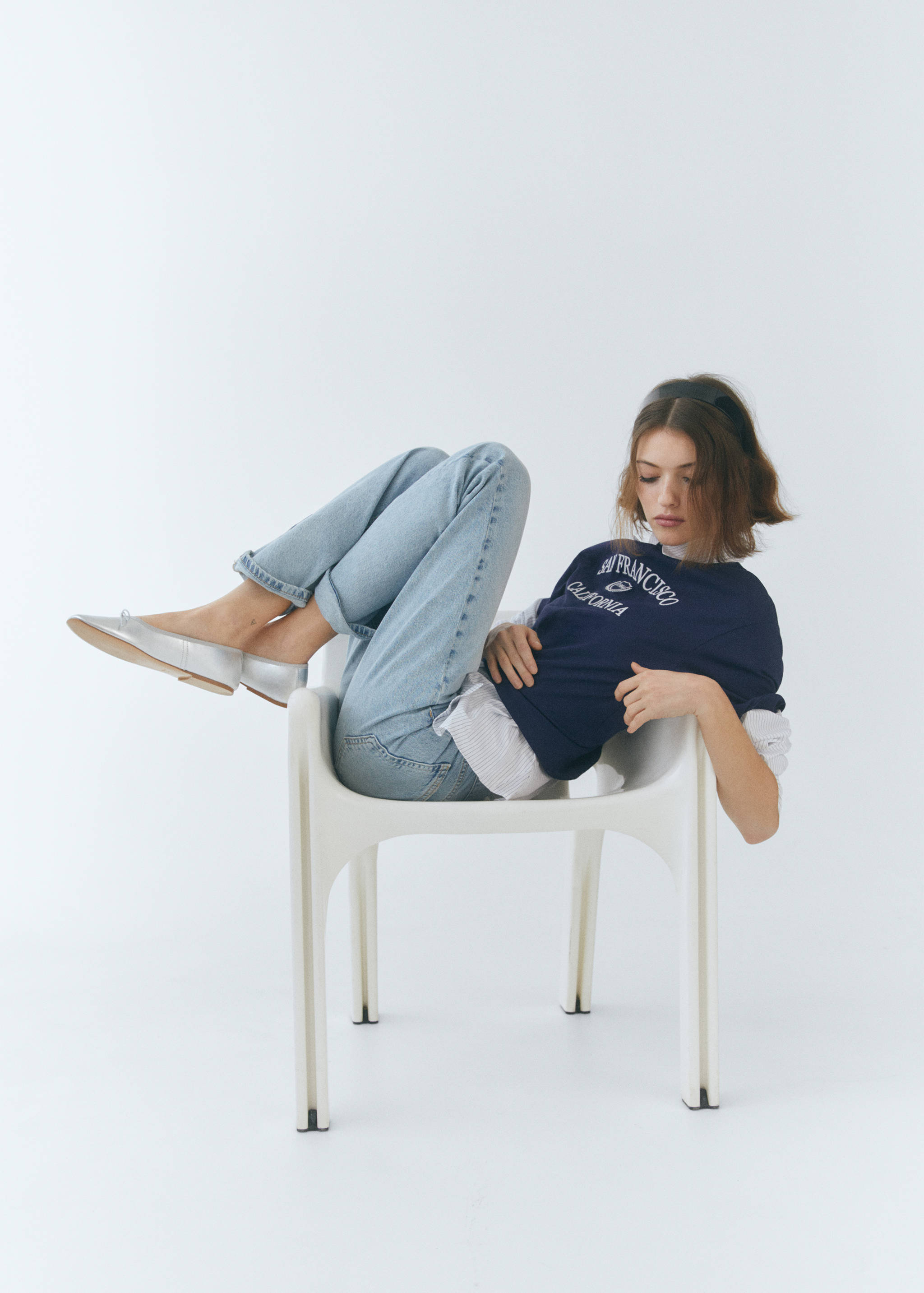 Jeans rectos tiro medio - Detalle del artículo 7