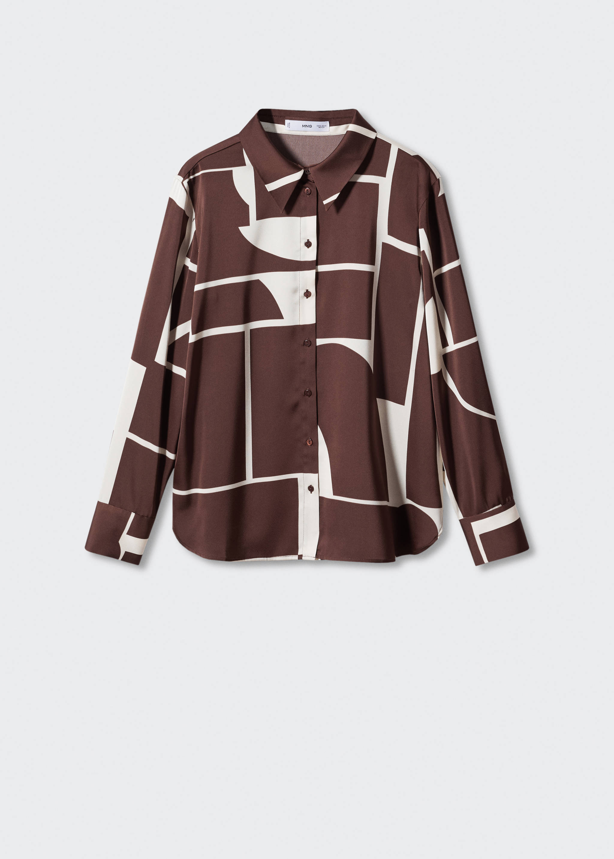 Chemise satinée imprimée - Article sans modèle