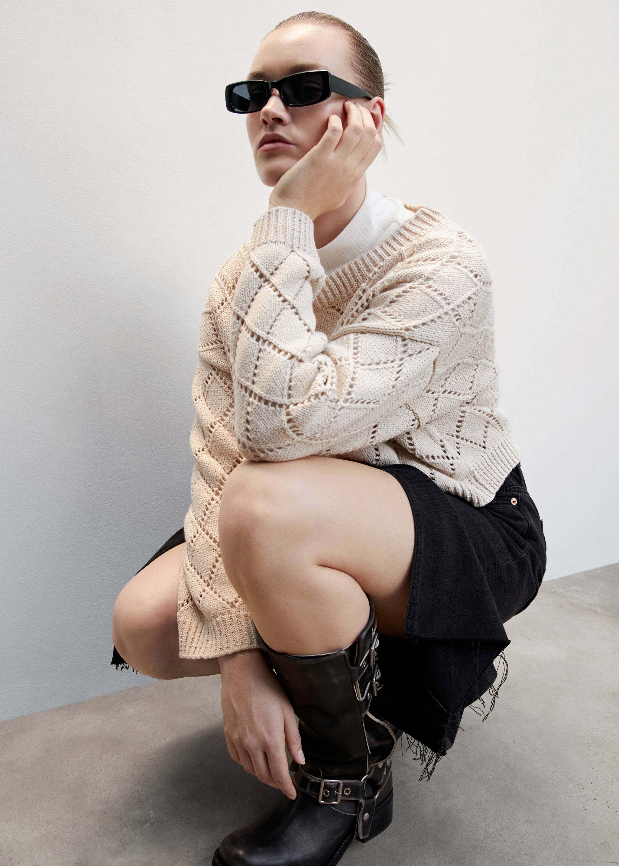 Jersey calado crop algodón  - Detalle del artículo 4