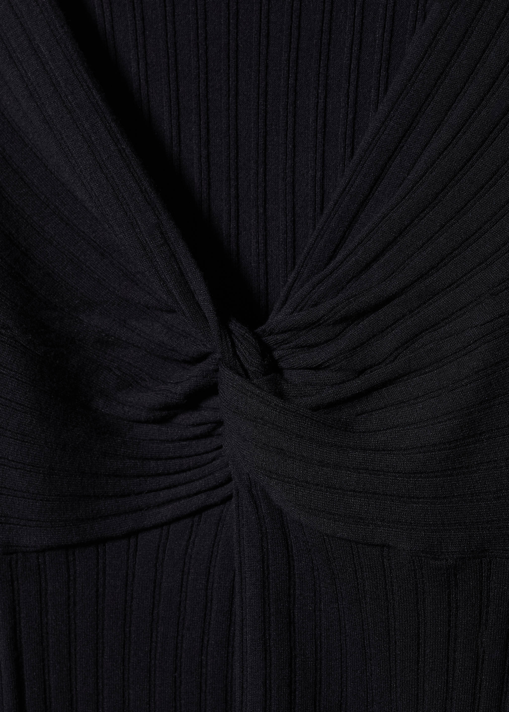 Ribbed sweater with knot - Details of the article 8