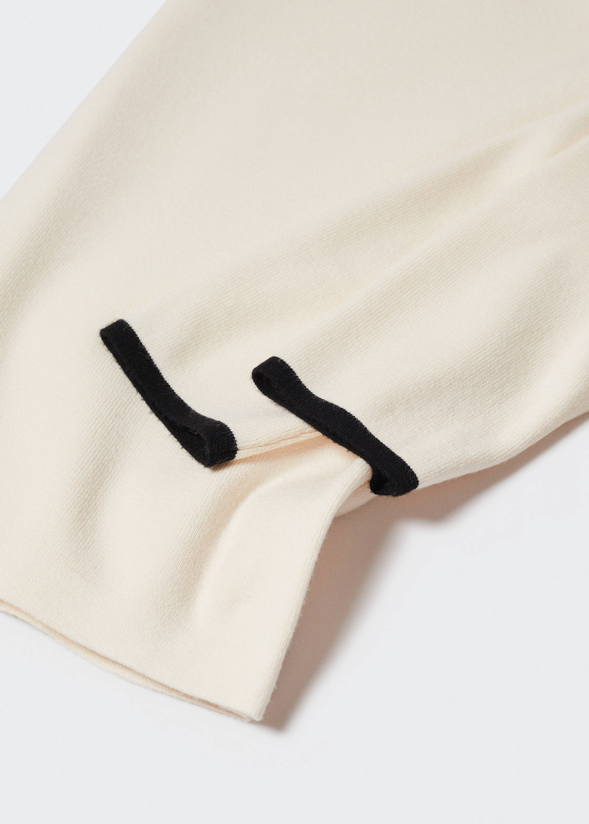 Contrast trim sweater - Details of the article 8