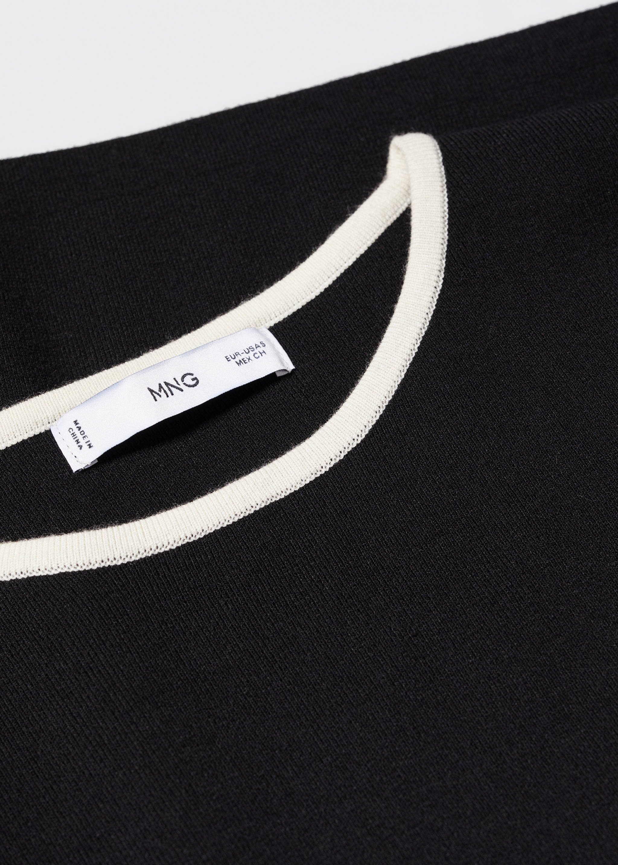 Contrast trim sweater - Details of the article 8