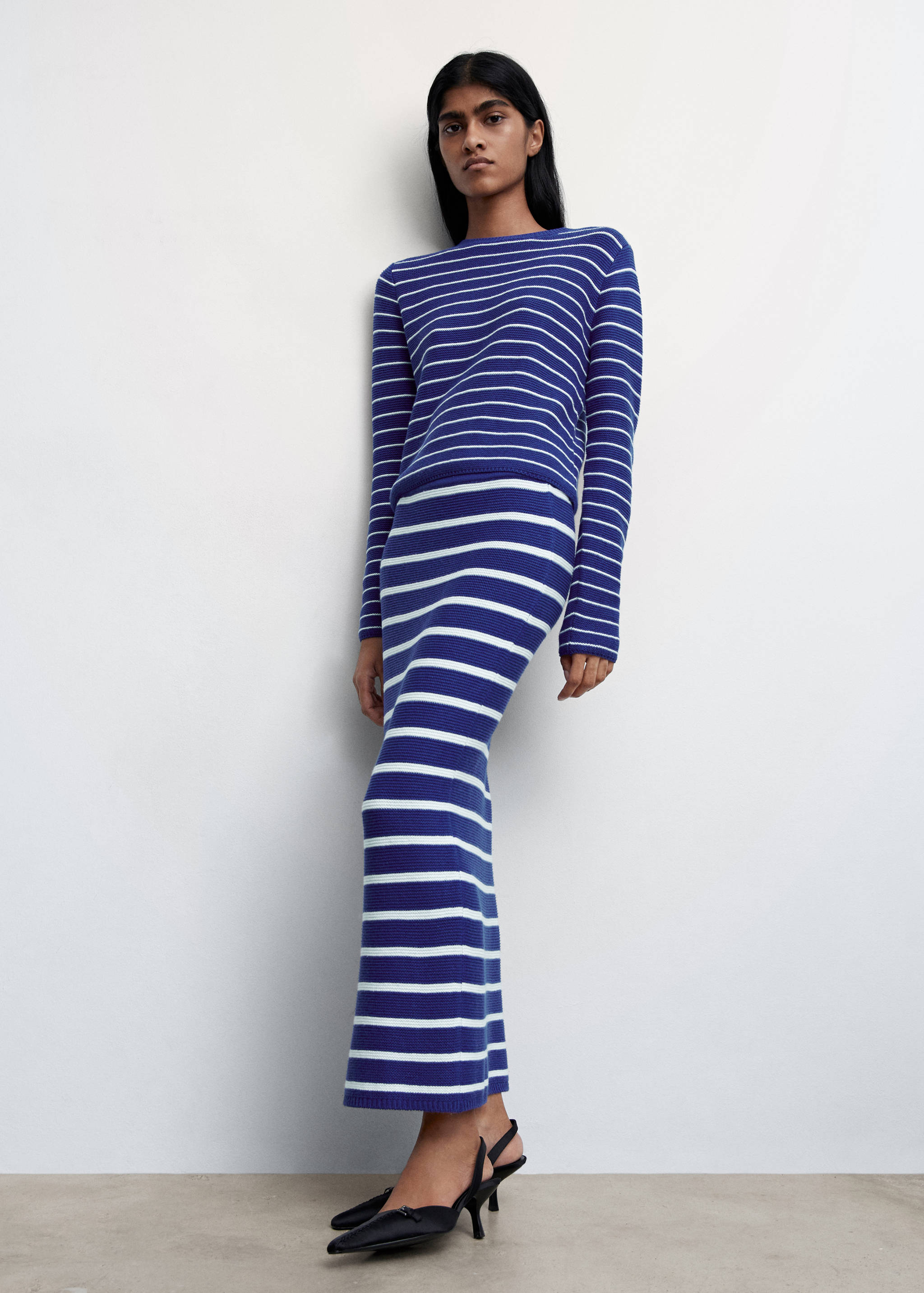 Pull-over rayé col rond - Détail de l'article 2