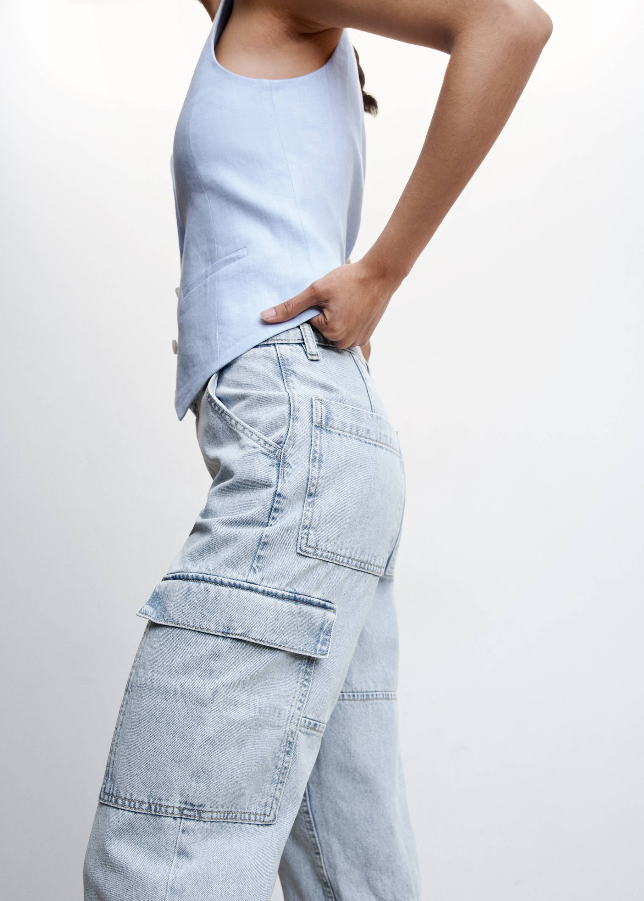 Джинсы карго с карманами - Деталь изделия 6