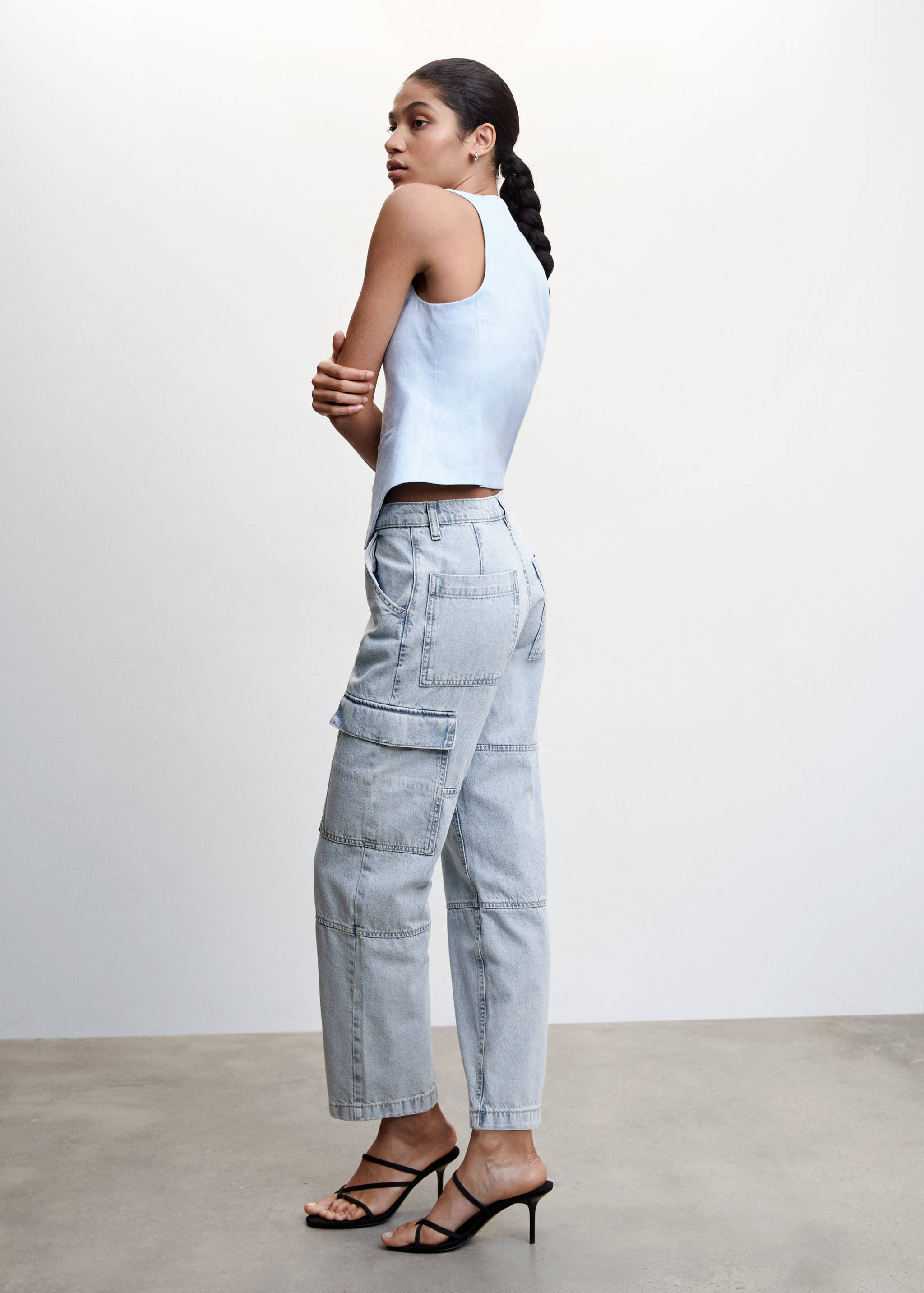 Джинсы карго с карманами - Деталь изделия 2