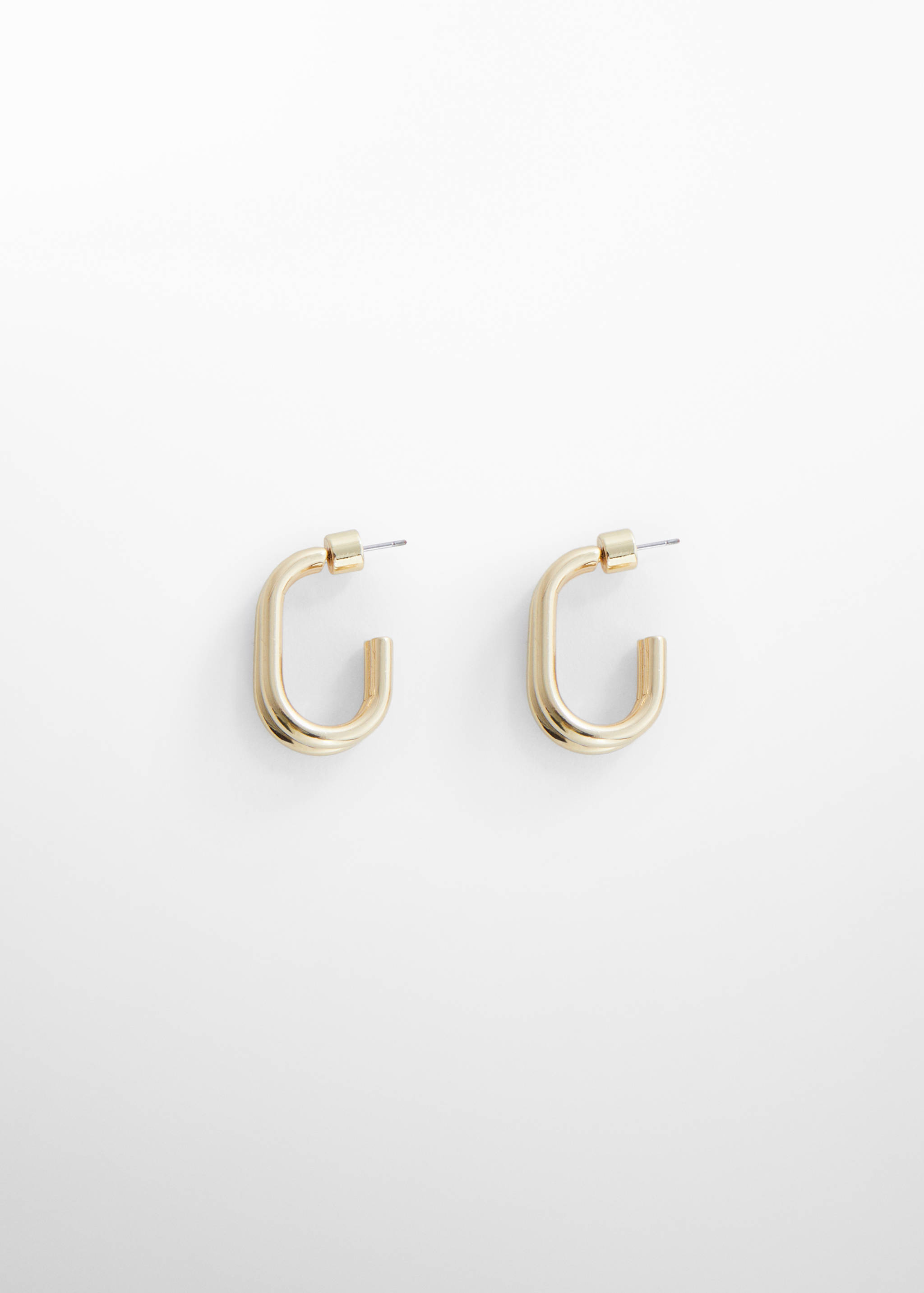 Серьги с двойным кольцом - Изделие без модели