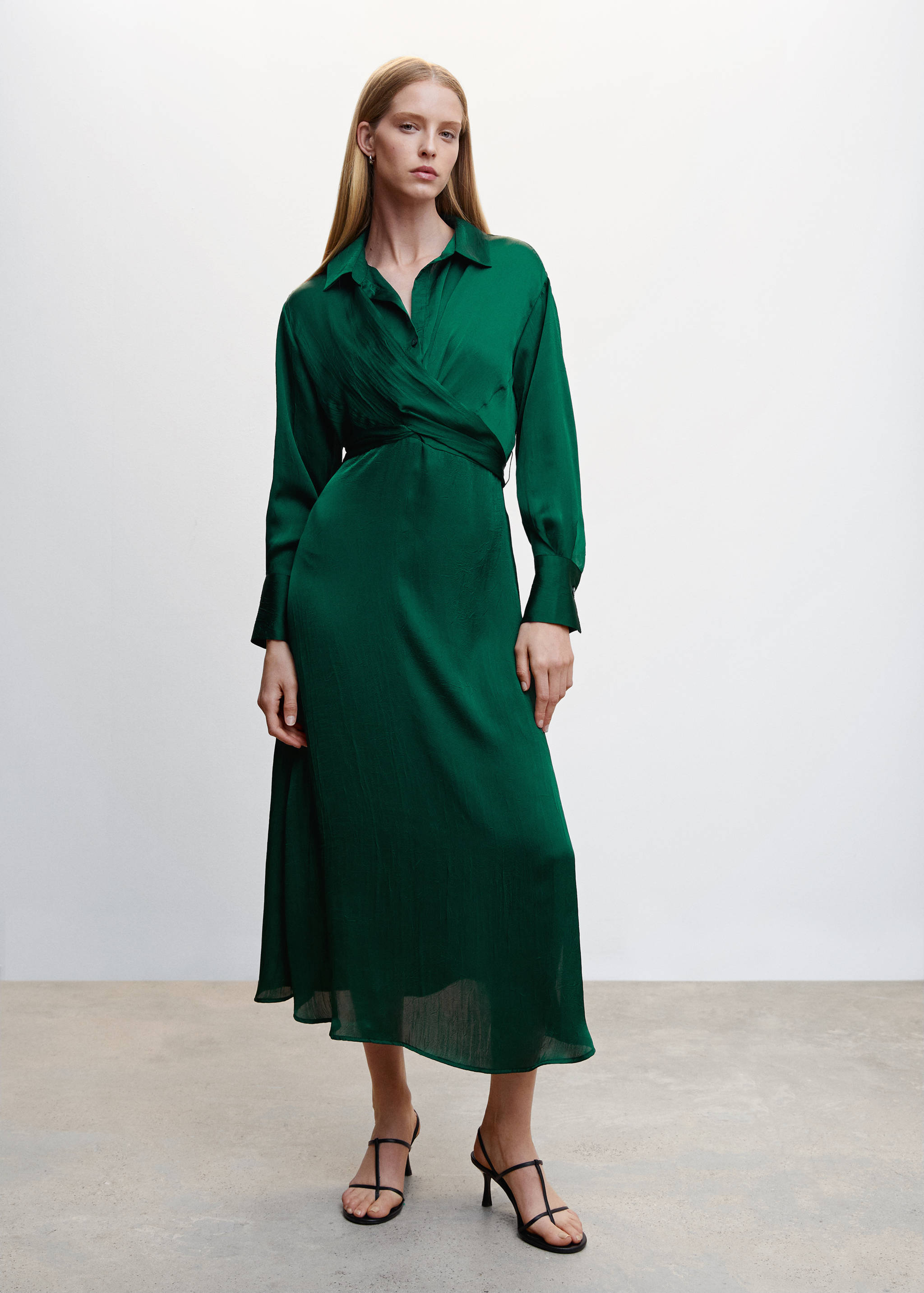 Wrap shirt dress - General plane