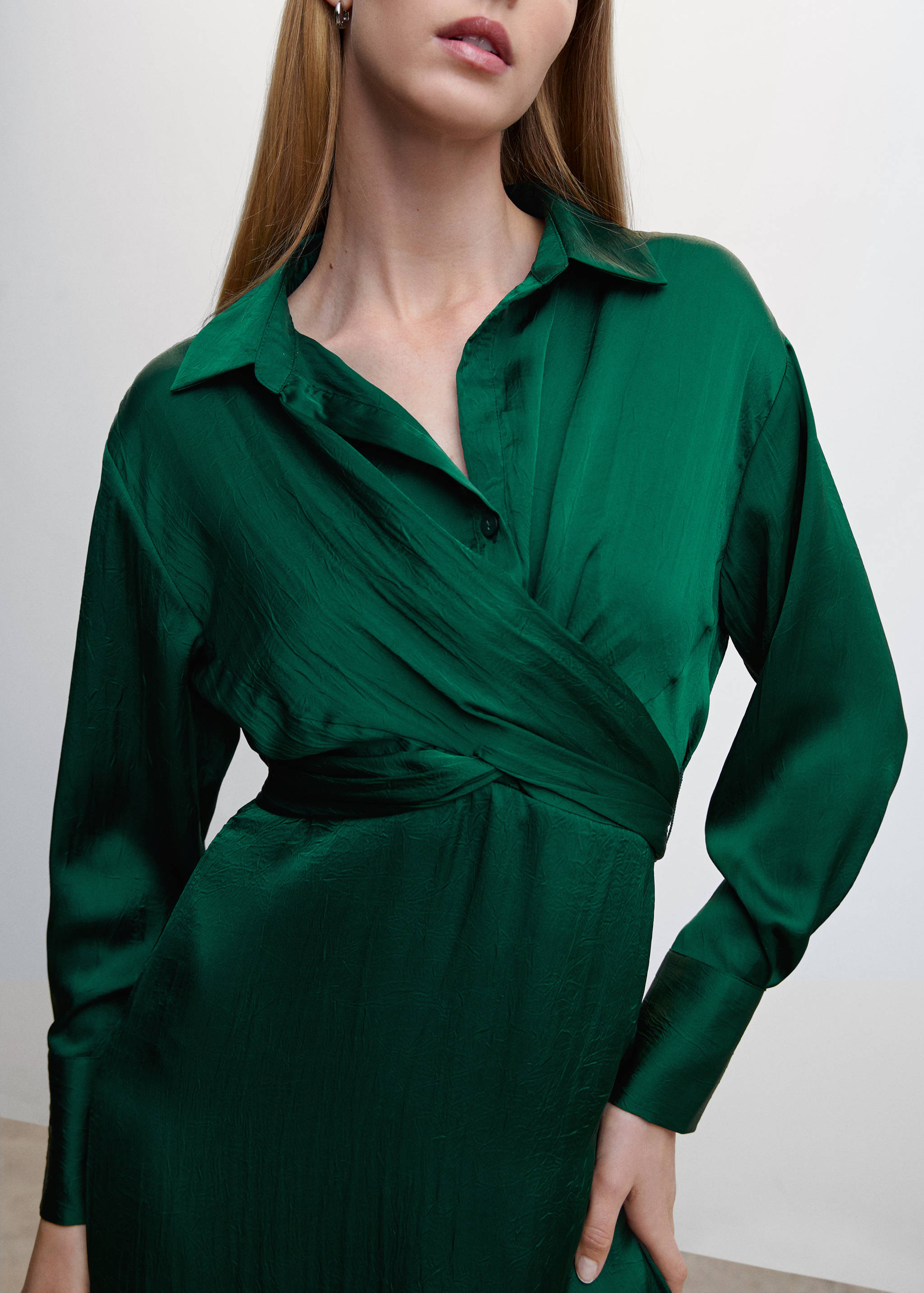 Wrap shirt dress - Details of the article 6