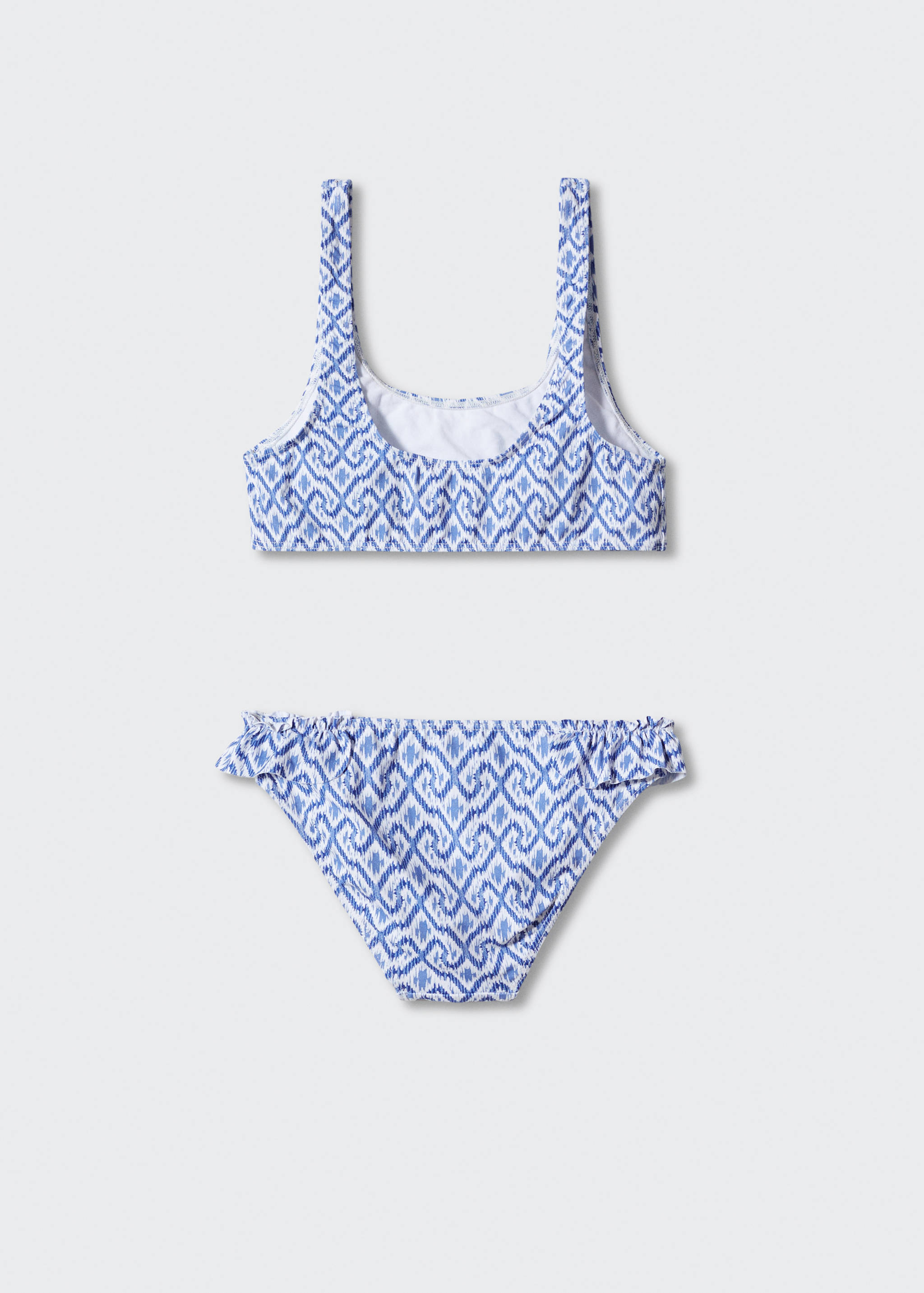 花边印花比基尼 - null