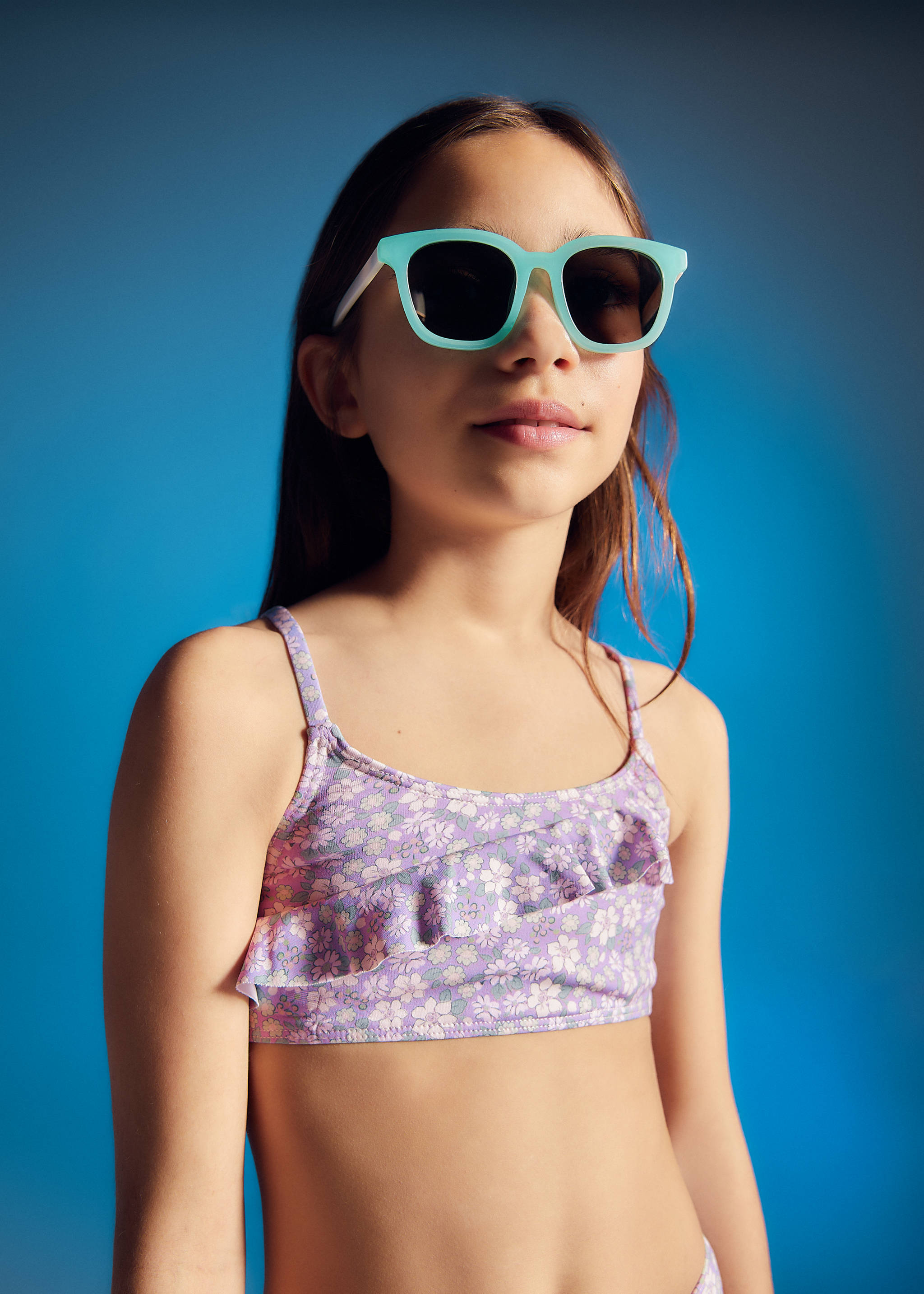 Floral bikini with ruffles - Details of the article 2