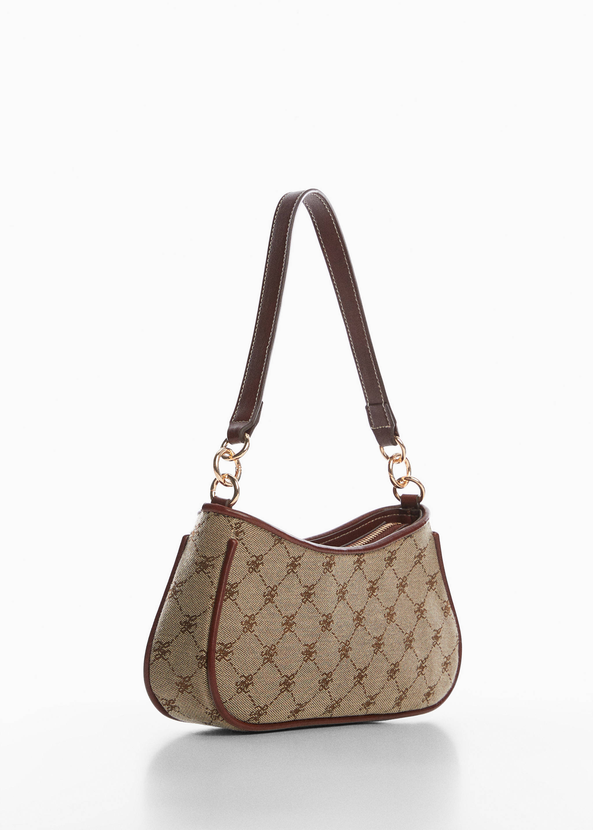 Jacquard shoulder bag - Medium plane