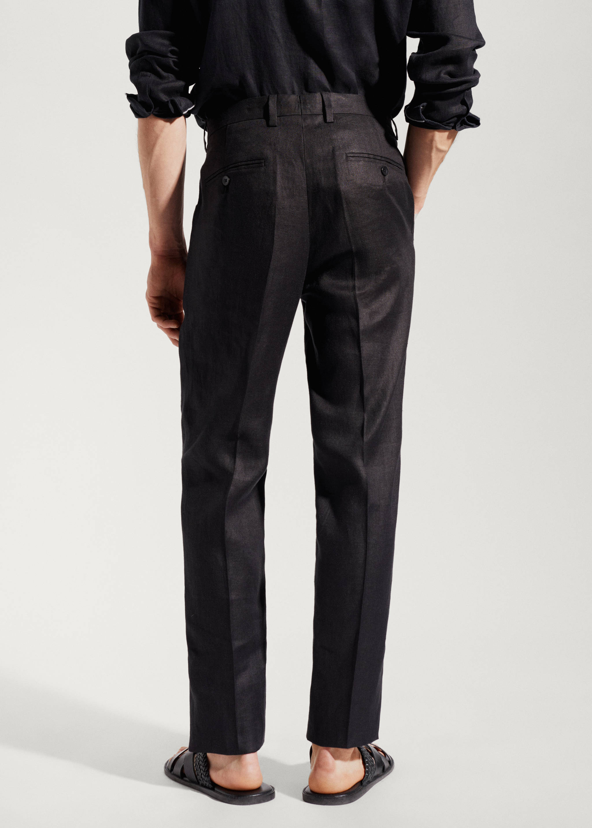 Pantalon costume 100 % lin - Verso de l’article